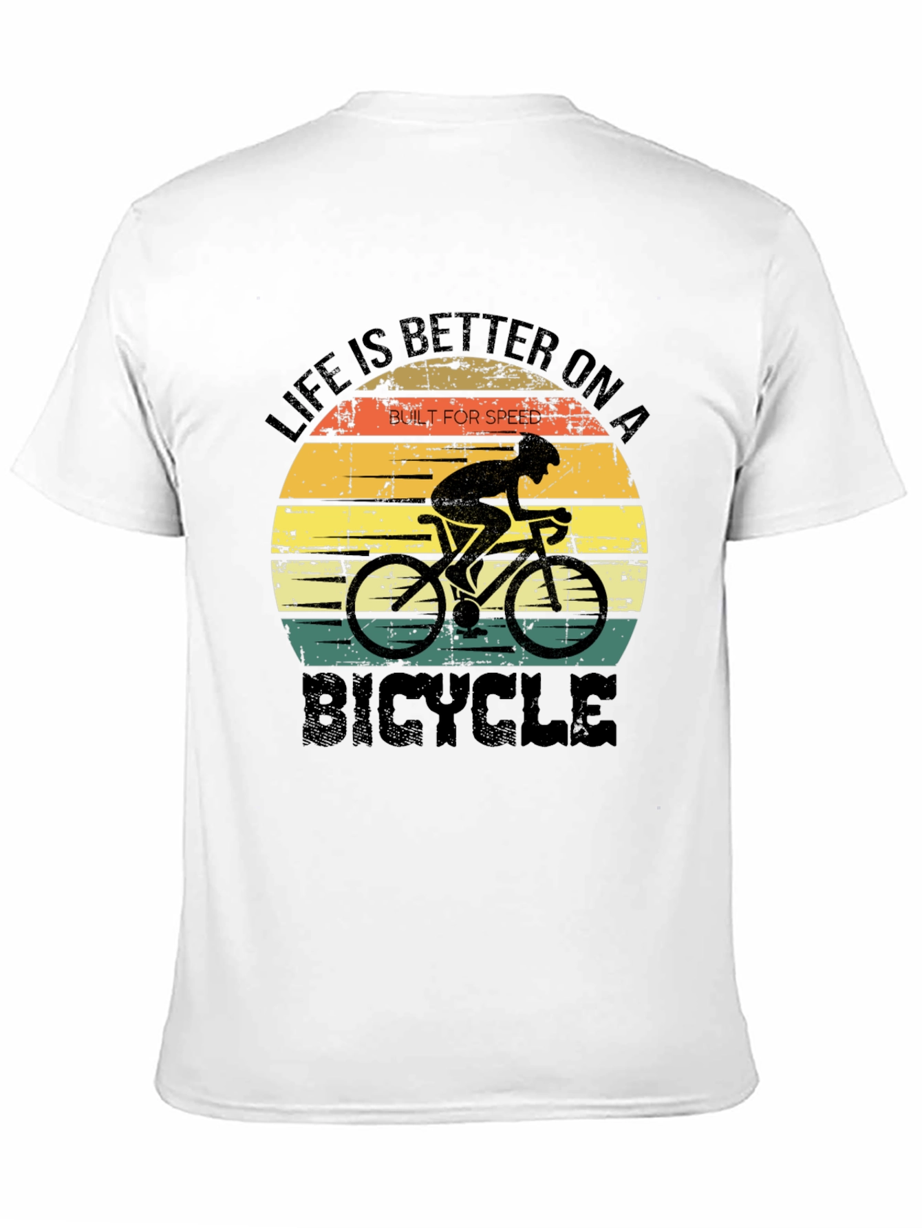 Black Life is Better On a Bicycle T-Shirt view 11