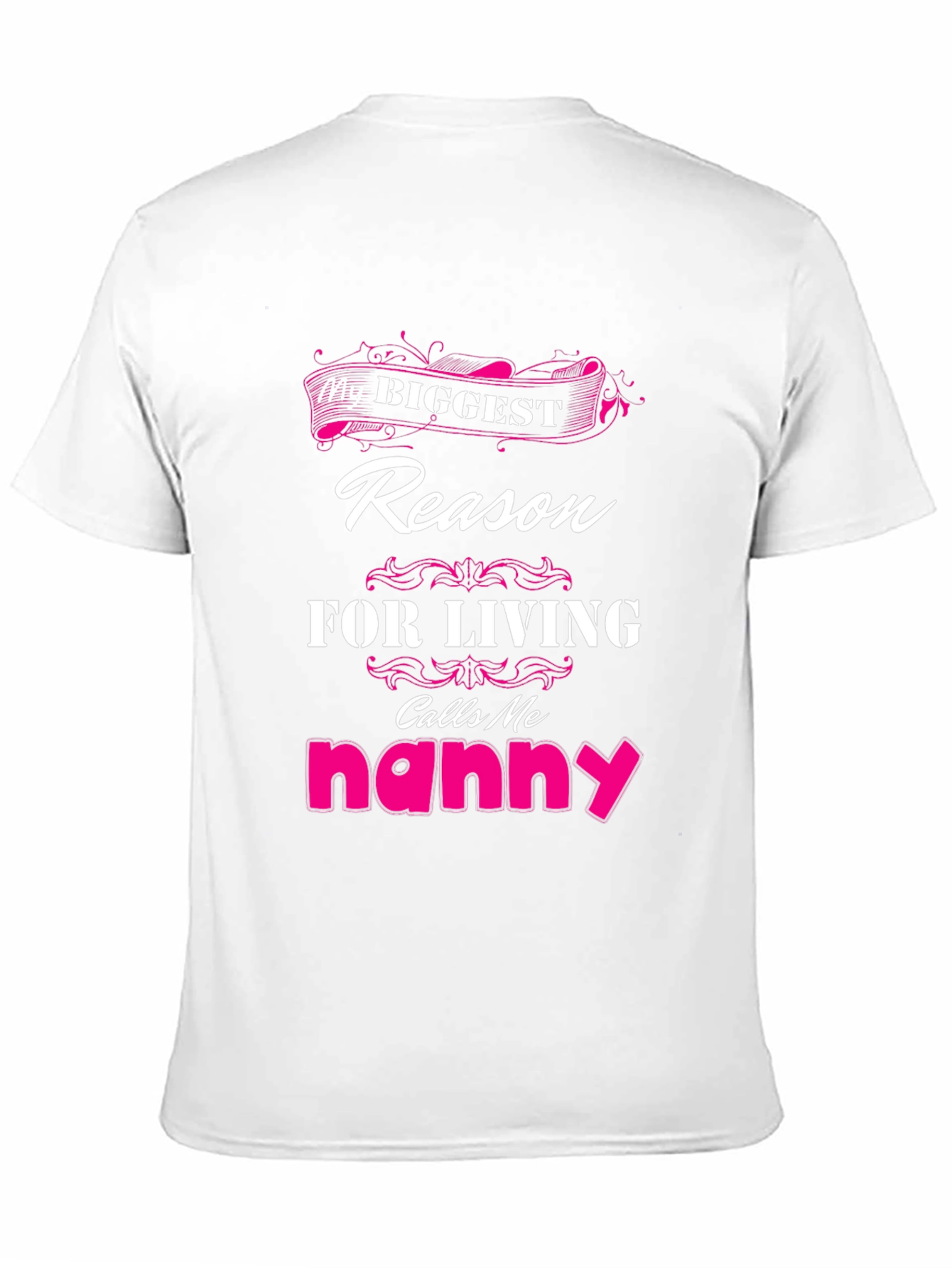 Black Biggest Reason For Living Nanny T-Shirt view 11