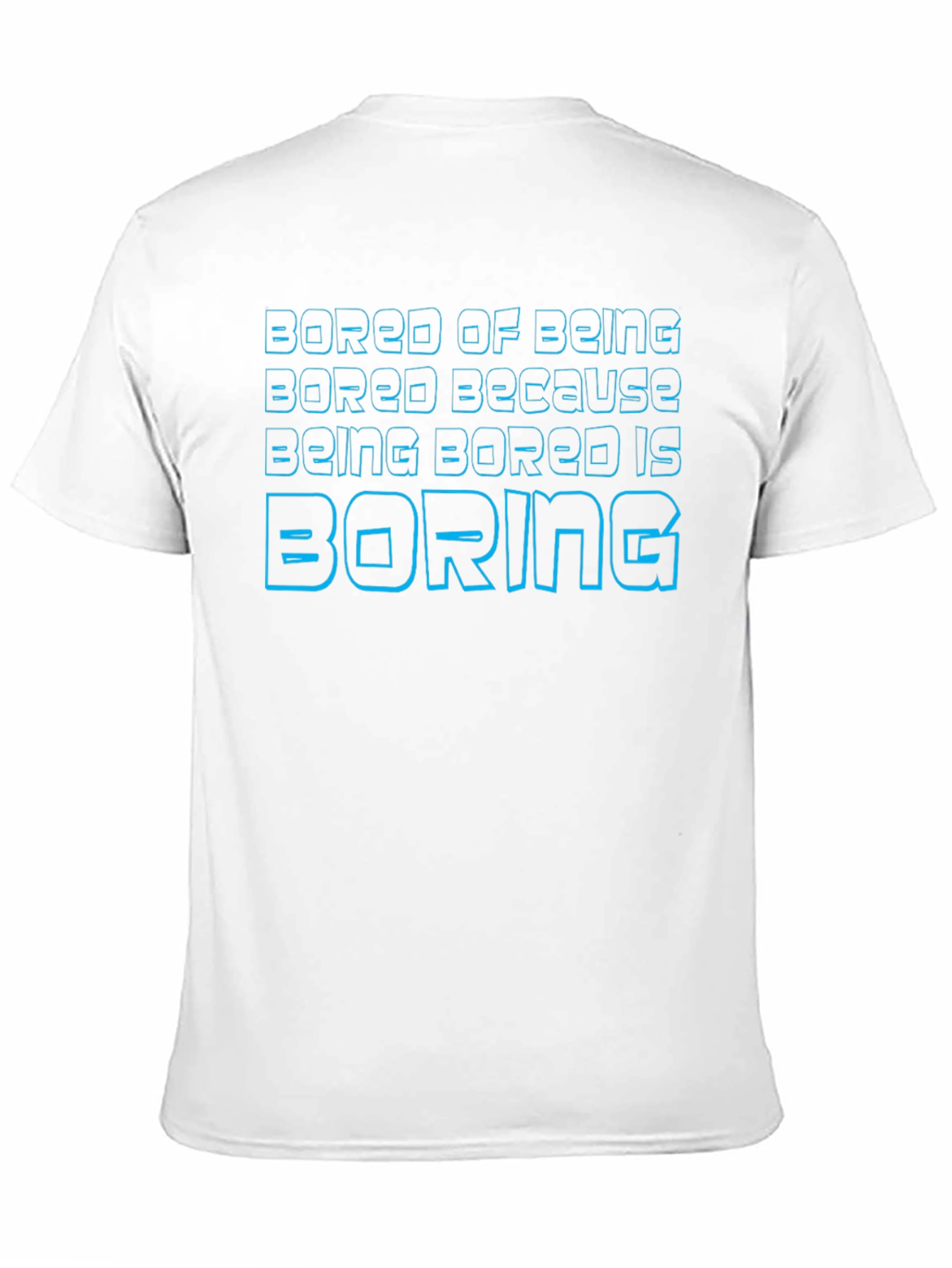Black Bored of Being Bored Graphic T-Shirt view 11