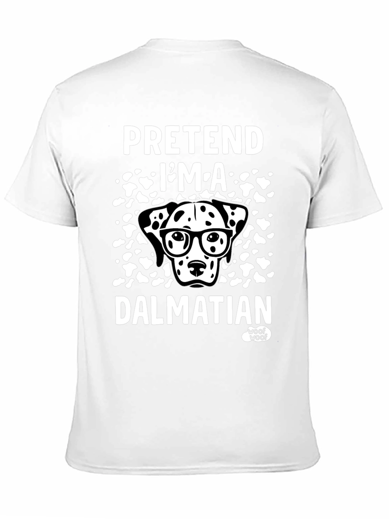 Black Pretend I'm a Dalmatian T-Shirt view 11