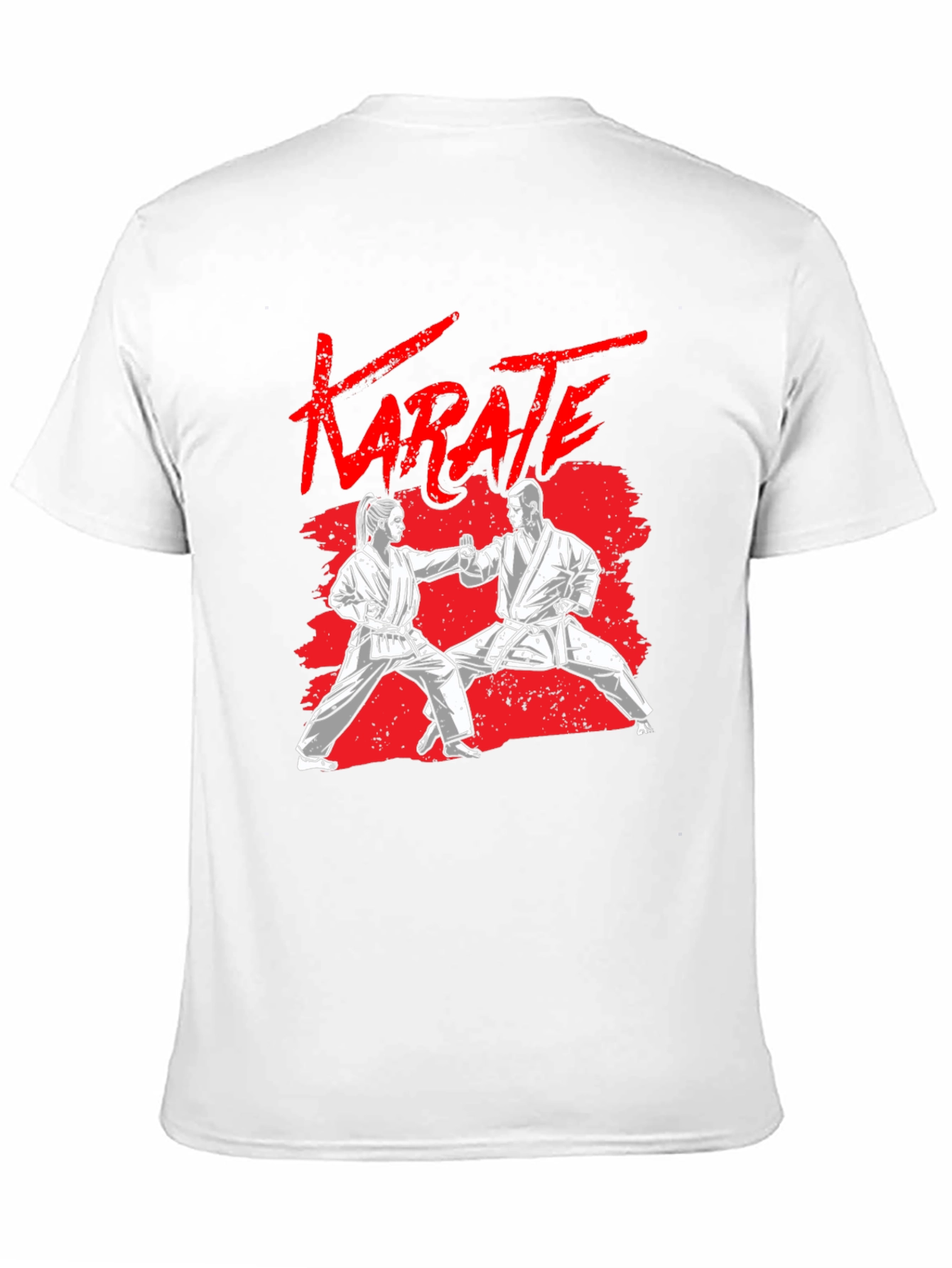 Black Karate Graphic Black T-Shirt view 11