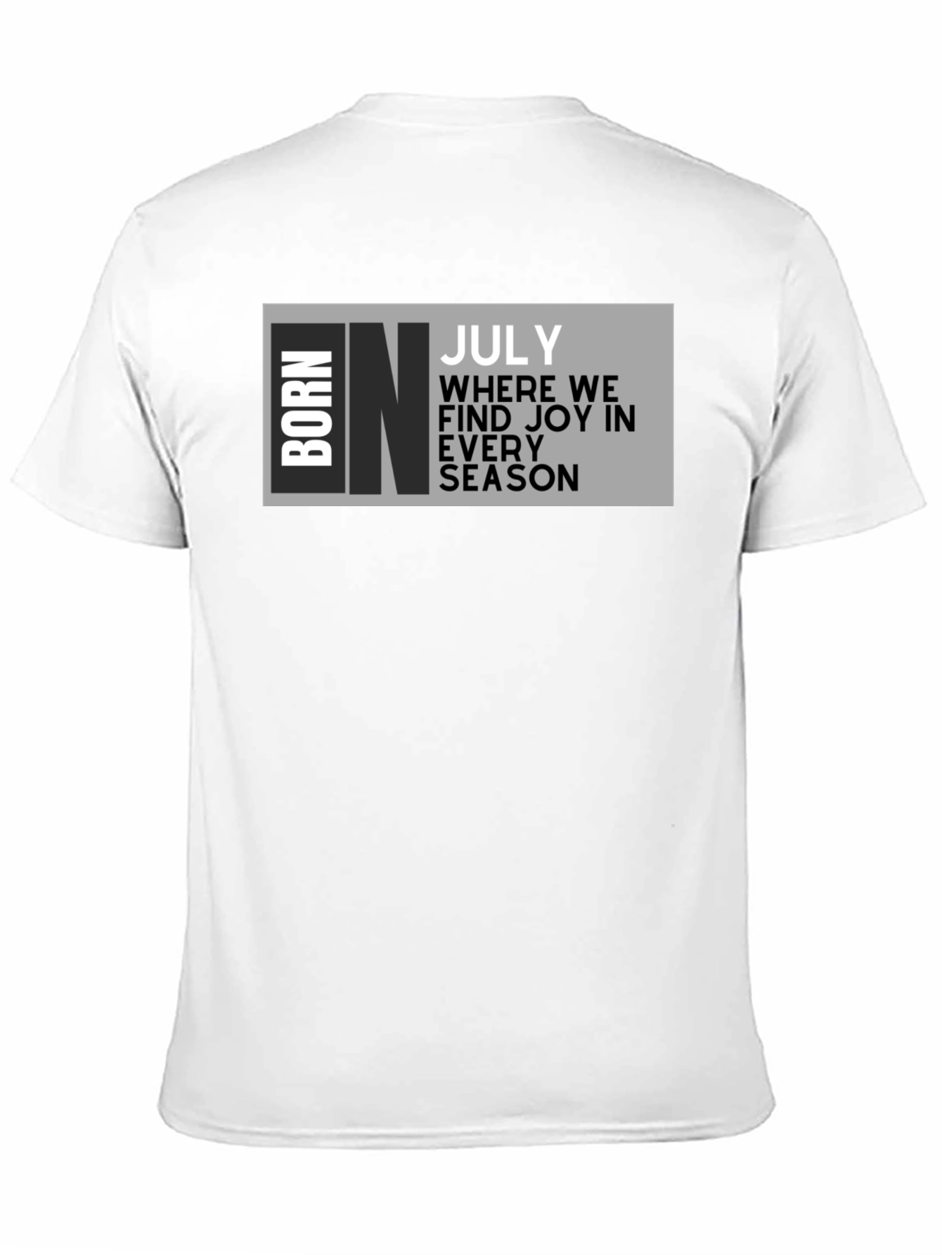 Black Born in July T-Shirt - Birthday Month Tee view 11