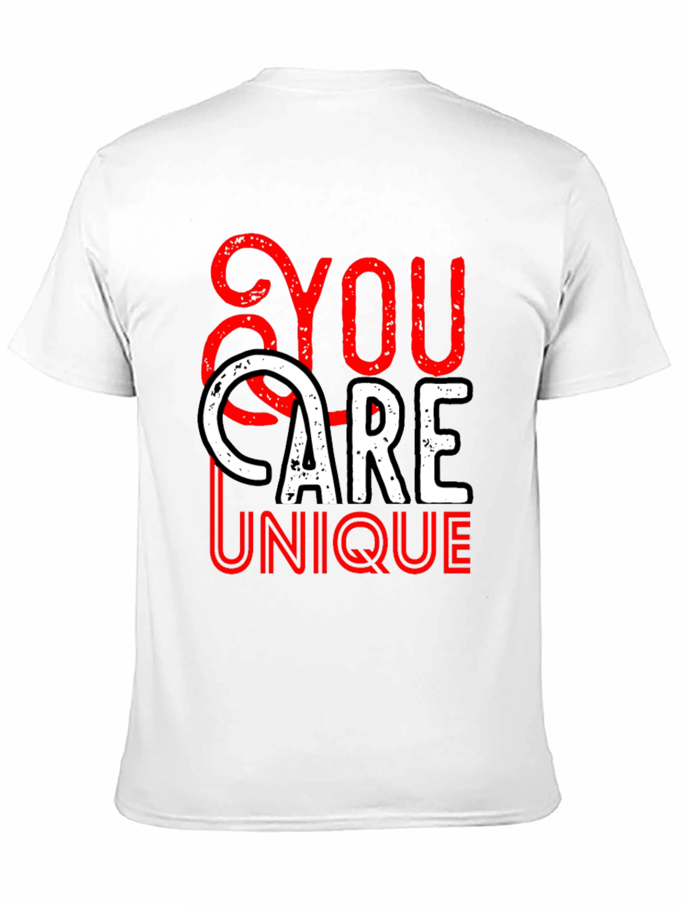Black You Are Unique Graphic T-Shirt view 11
