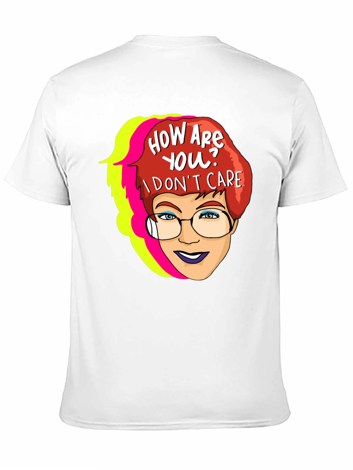 Black Sarcastic Cartoon Graphic T-Shirt view 11