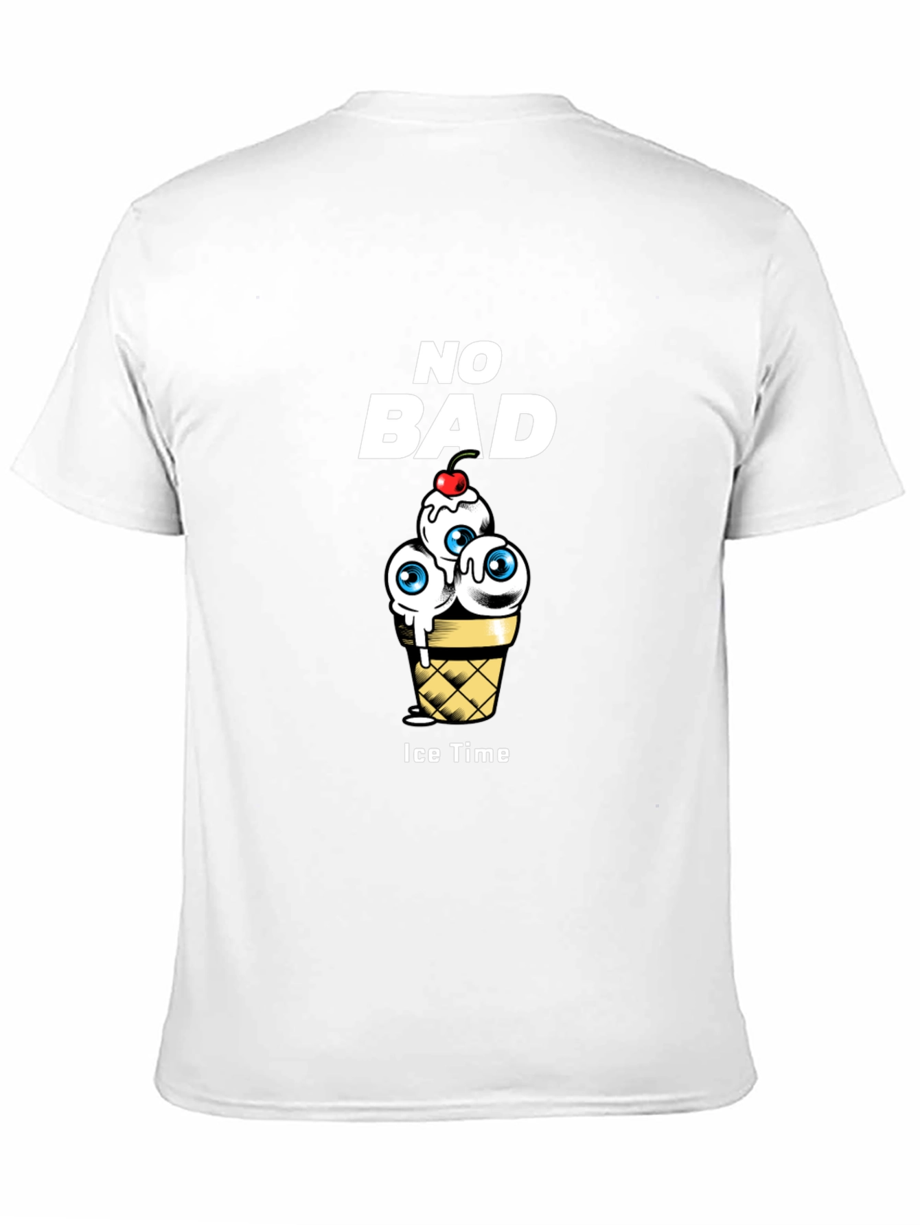Black No Bad Ice Time Graphic T-Shirt view 11