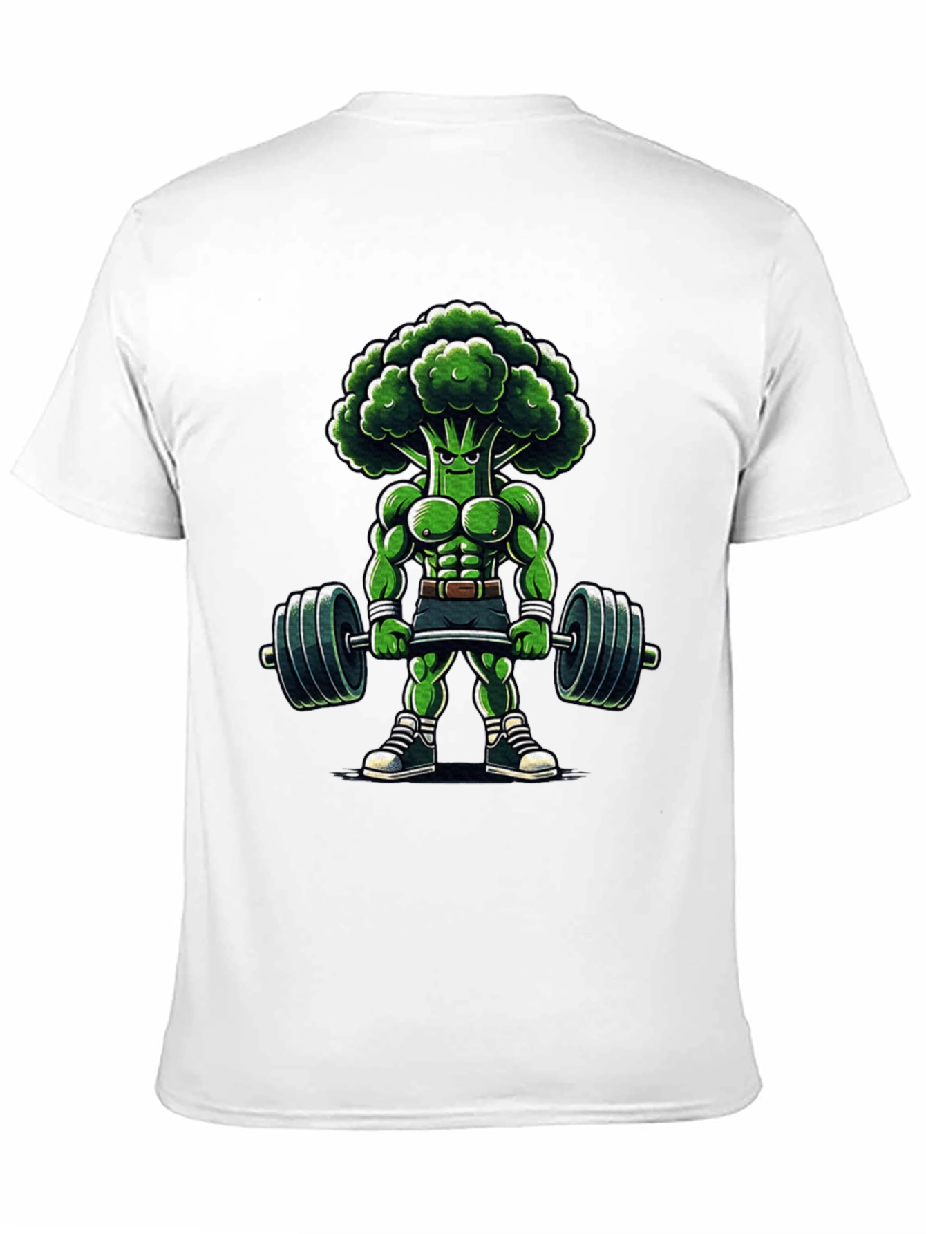 Black Broccoli Bodybuilder T-Shirt view 11
