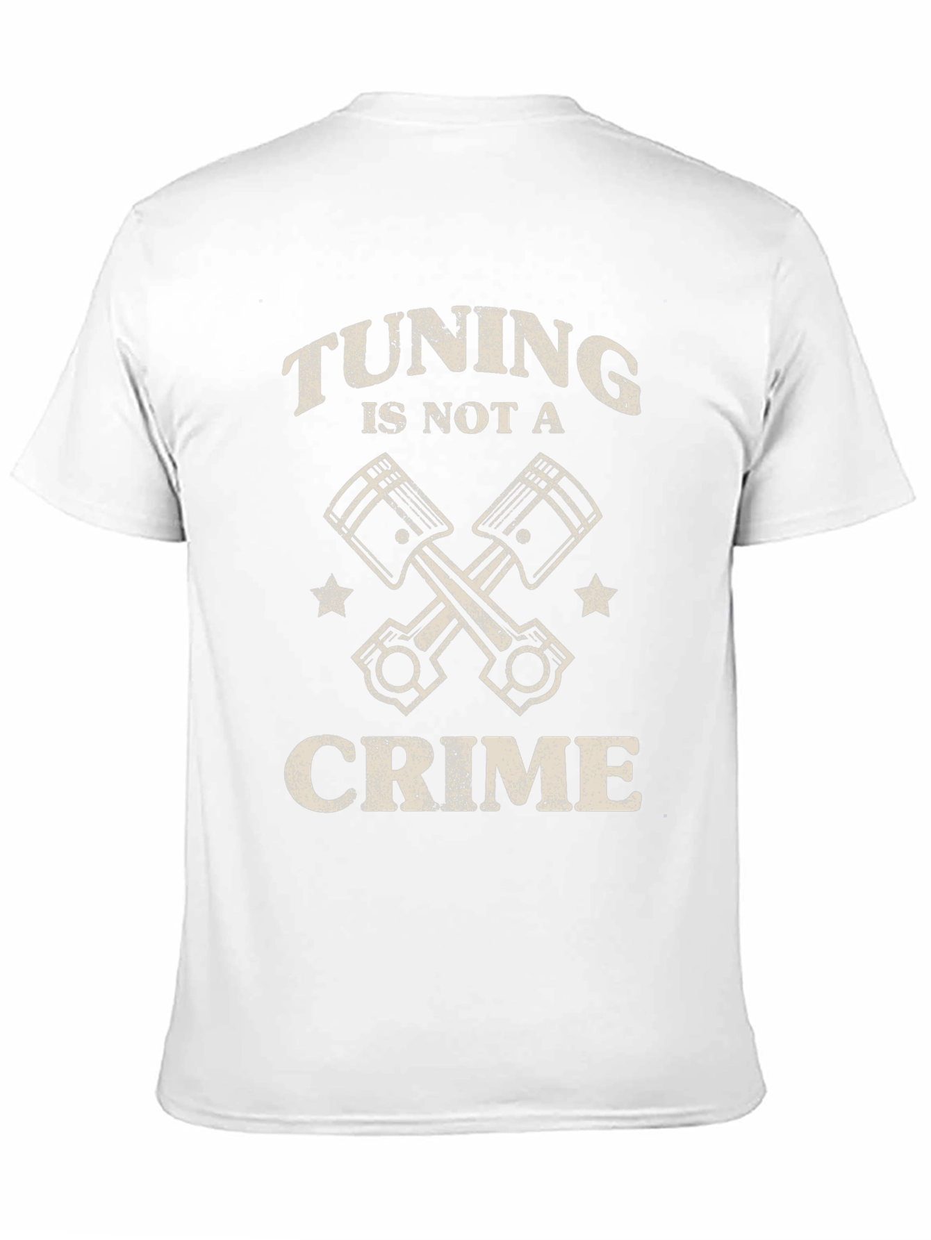 Black Tuning Is Not A Crime Graphic Tee - Car Enthusiast view 11