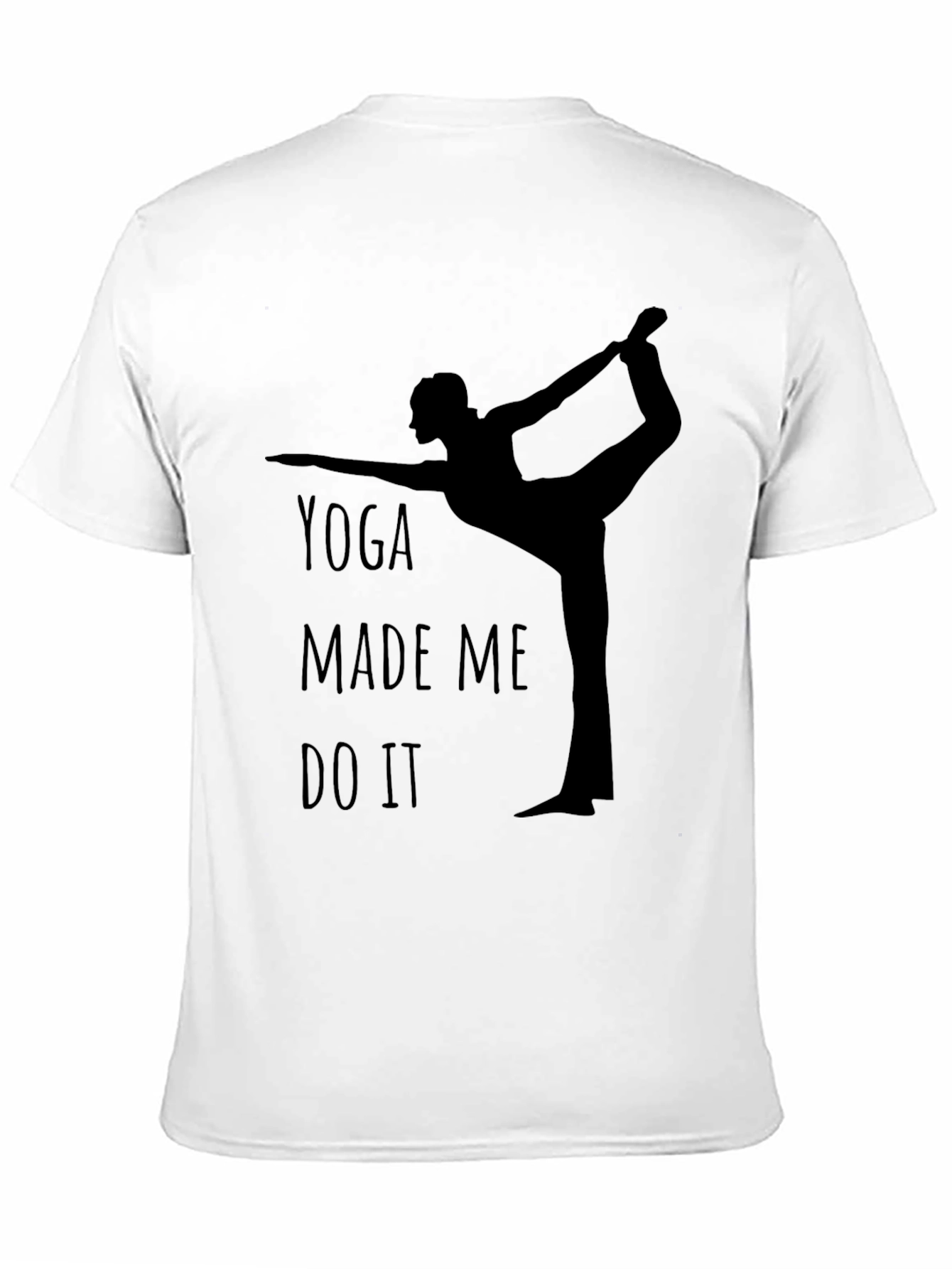 Black Yoga Made Me Do It - Graphic Tee view 11