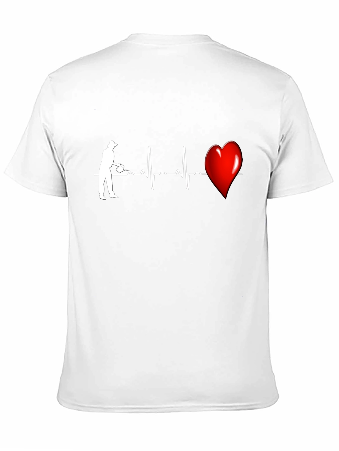 Black Gardener's Heartbeat Graphic Tee - Black view 11