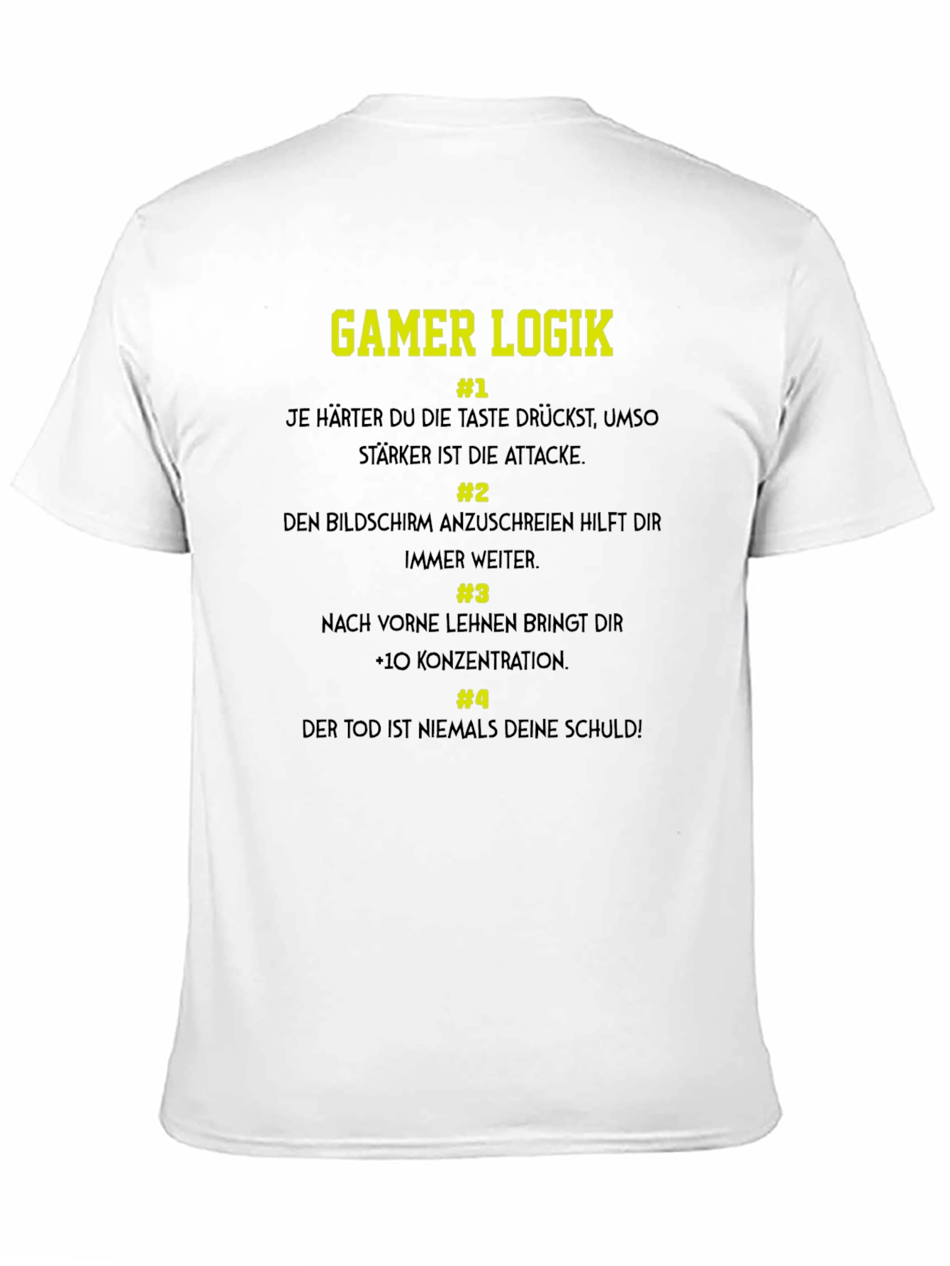 Black Gamer Logik T-Shirt - Funny Gaming Tee view 11