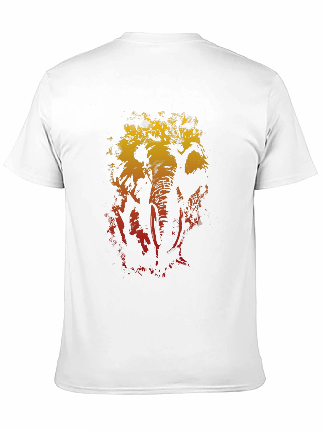 Black Elephant Graphic Tee - Men's Black Cotton T-Shirt view 11