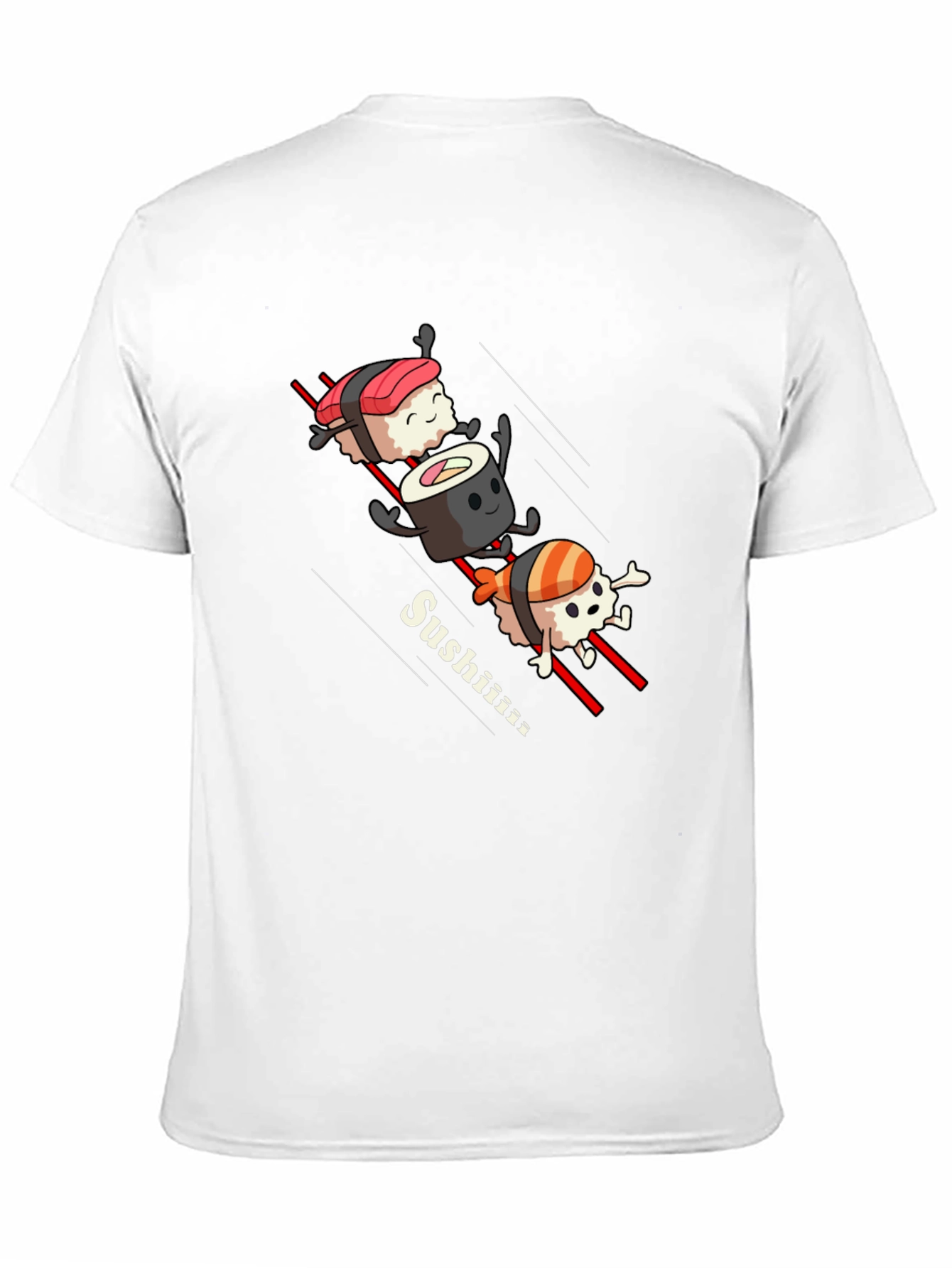 Black Sushi T-Shirt - Funny Sushi Design view 11