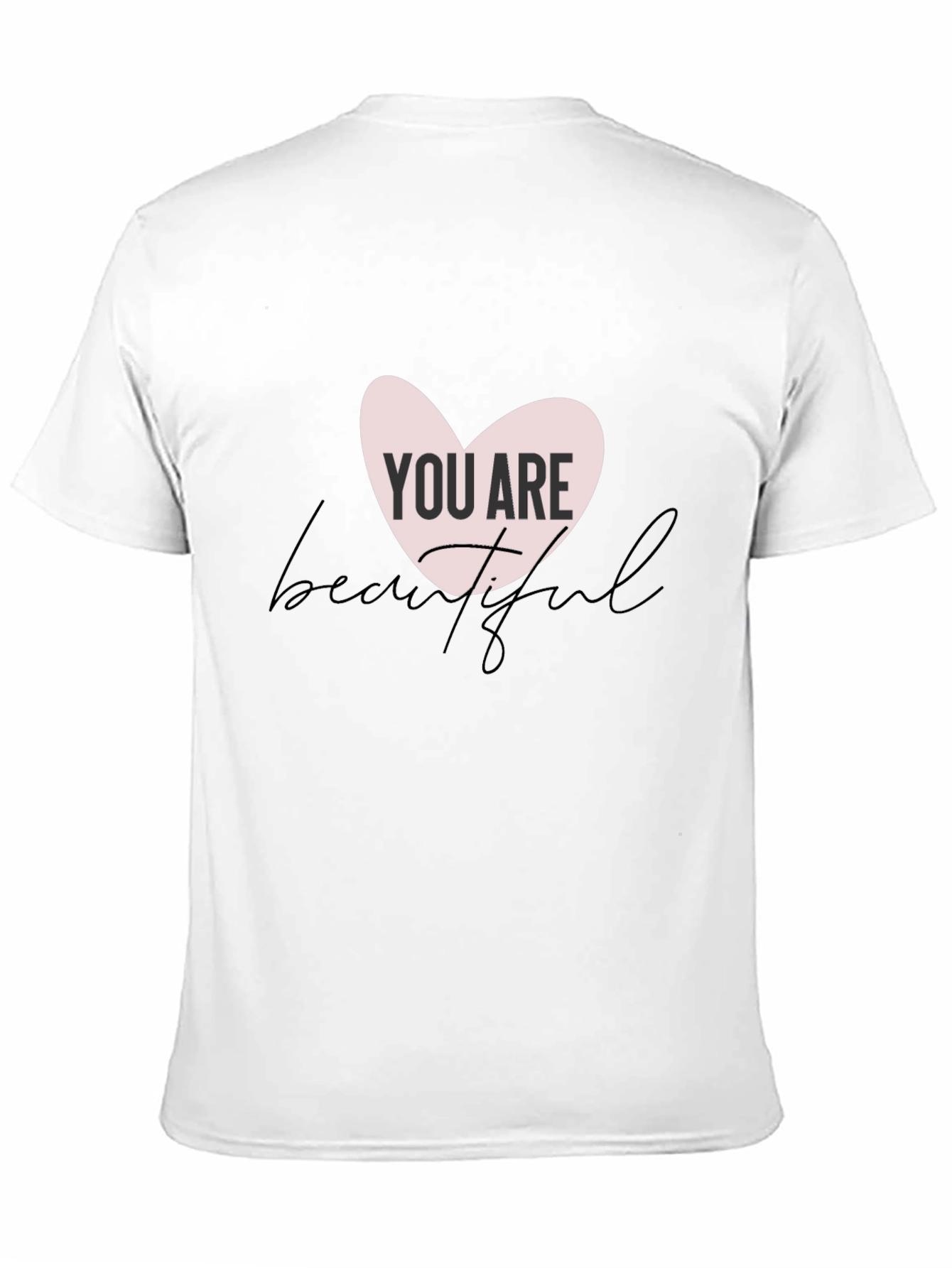 Black You Are Beautiful Graphic Tee - Black Cotton Blend view 11