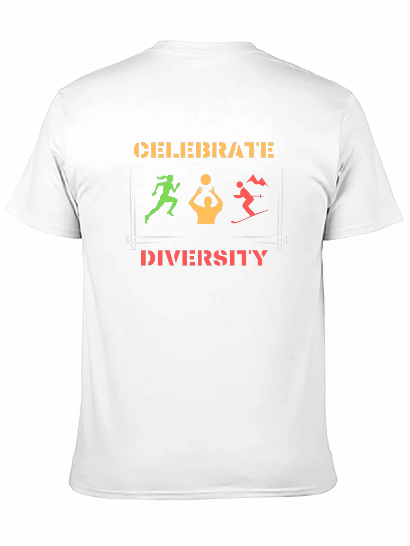 Black Celebrate Diversity Graphic T-Shirt view 11