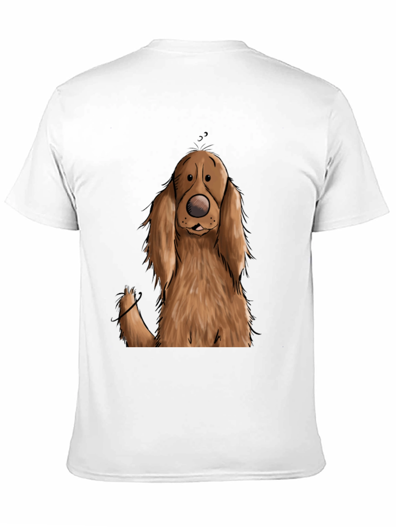 Black Dog Cartoon Graphic Black T-Shirt view 11