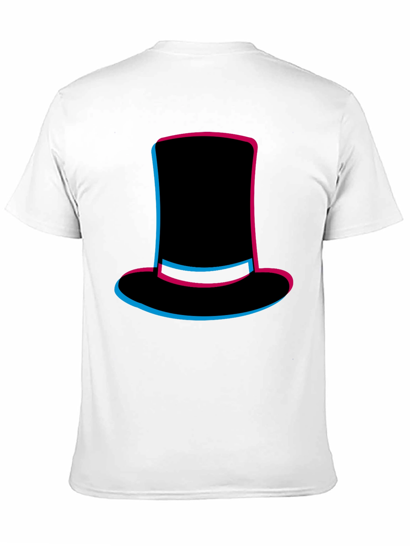 Black Top Hat Graphic Tee - Stylish Men's Black T-Shirt view 11