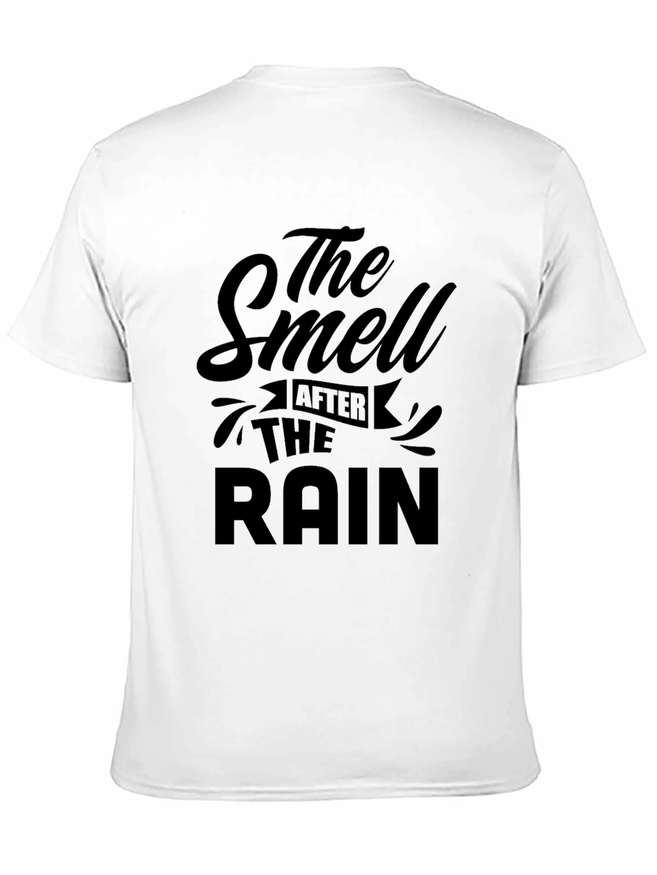 Black The Smell After The Rain Black Graphic T-Shirt view 11