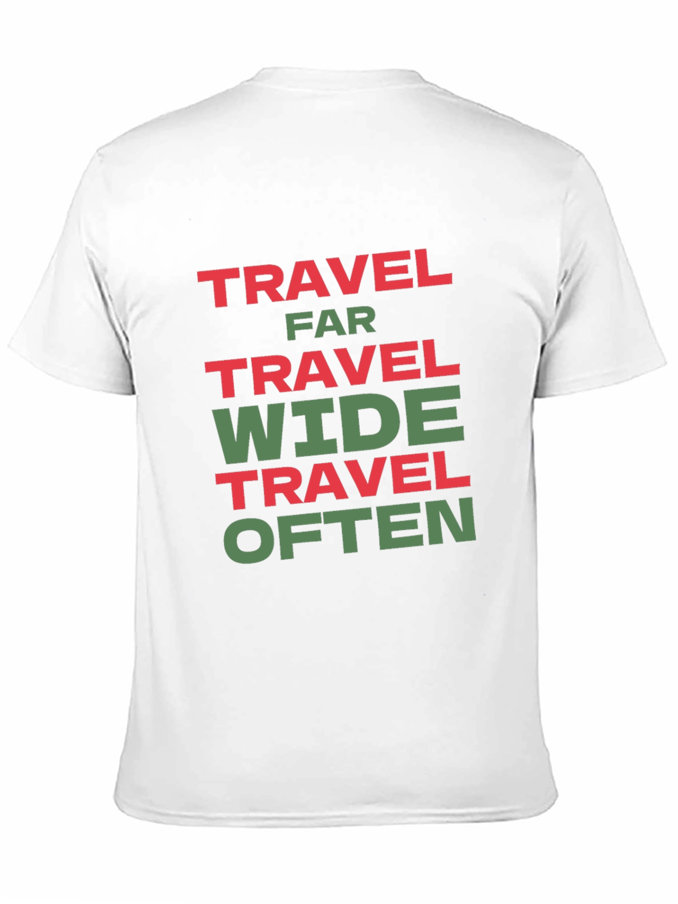 Black Travel Far Wide Often T-Shirt - Black Cotton Tee view 11