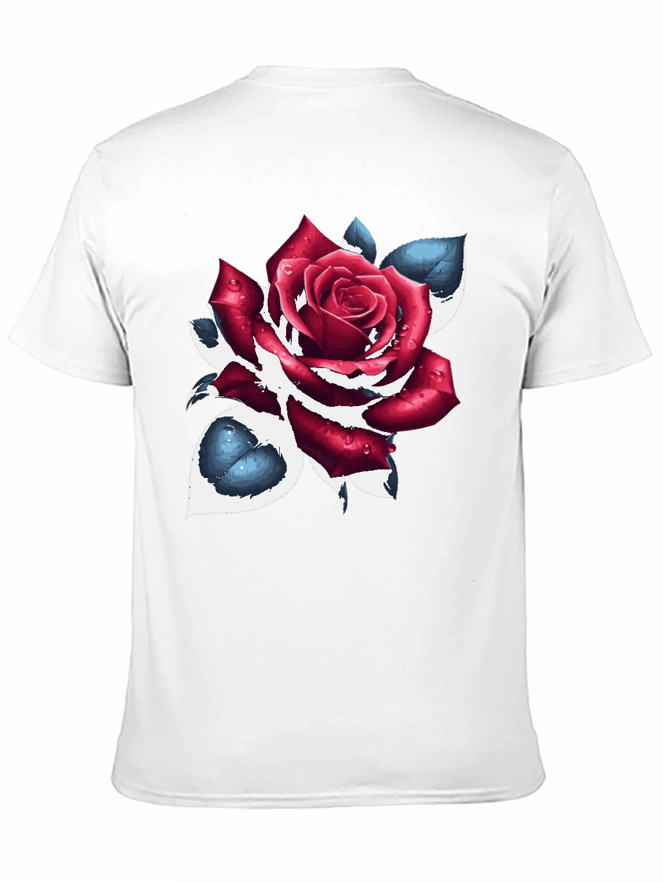 Black Rose Graphic Black T-Shirt view 11