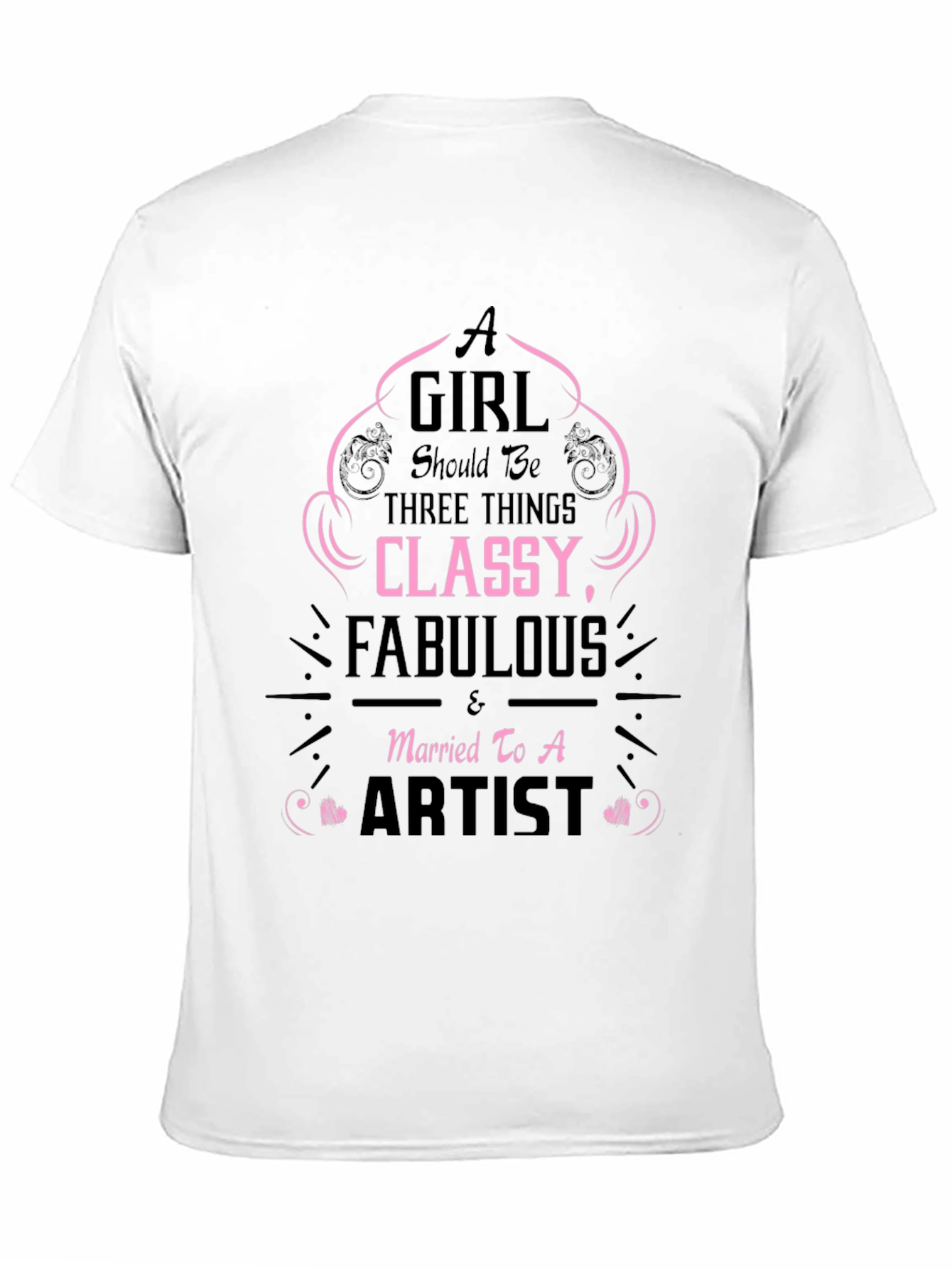 Black Classy, Fabulous Artist's Wife T-Shirt view 11