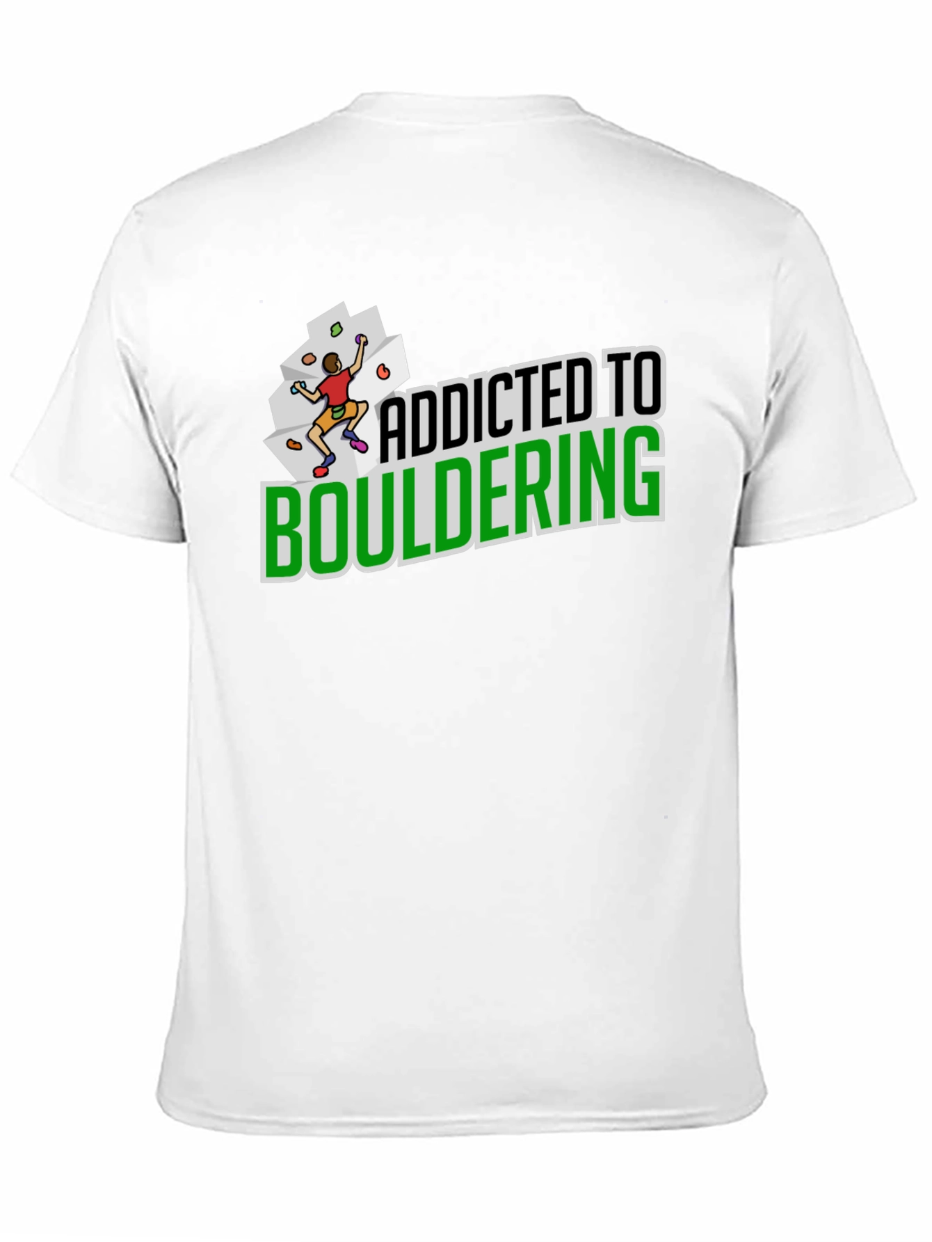 Black Addicted to Bouldering Black Graphic Tee view 11
