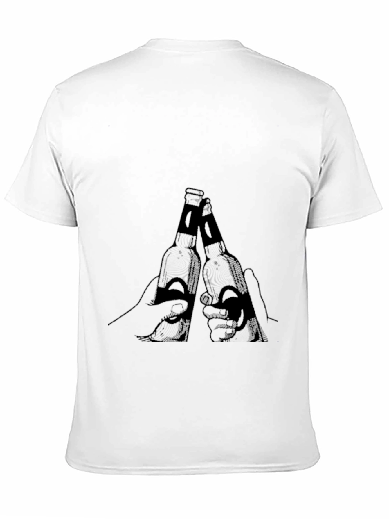 Black Men's Black Beer Toast Graphic Tee view 11