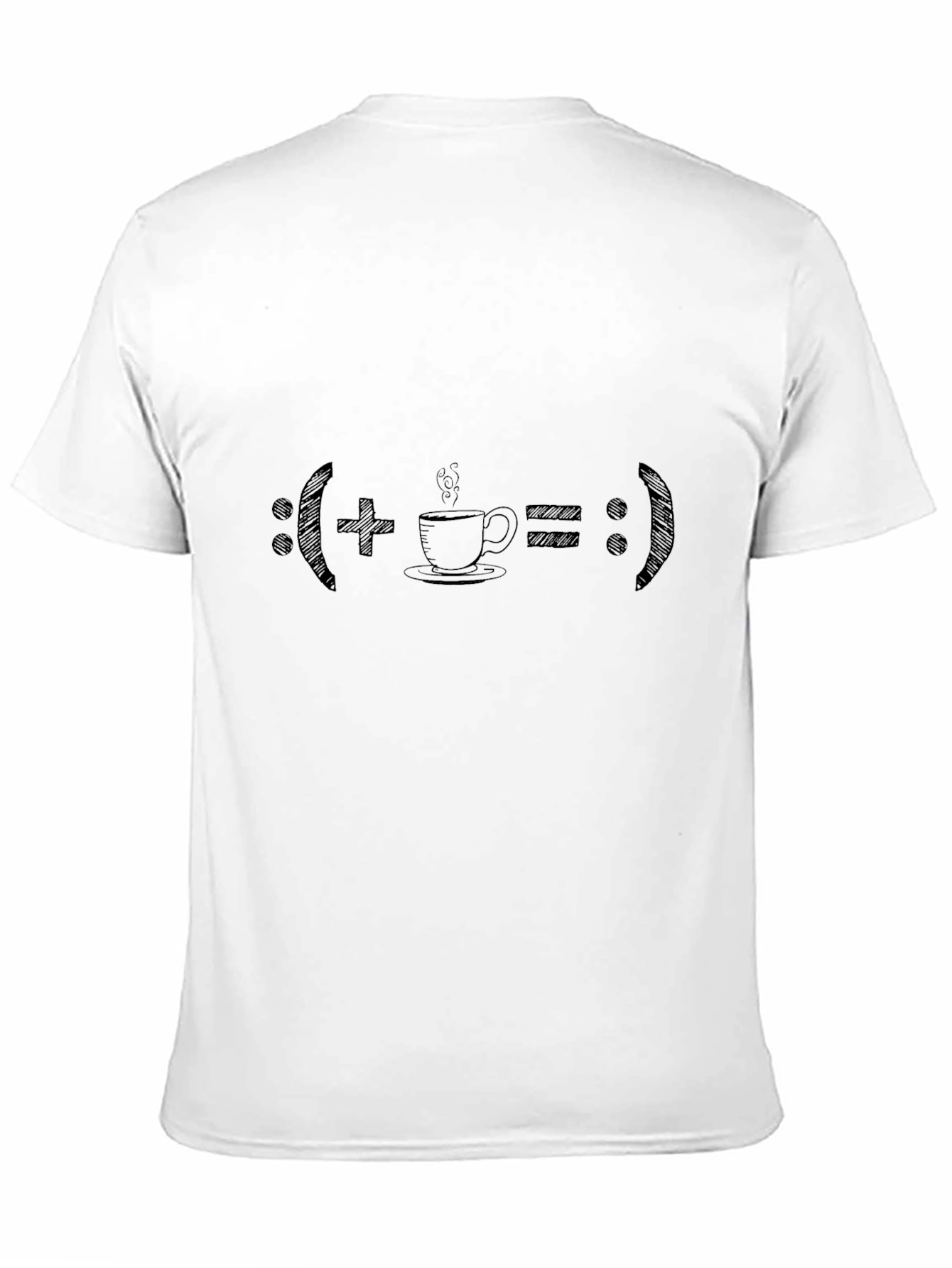 Black Coffee Equation T-Shirt: Happy Start view 11