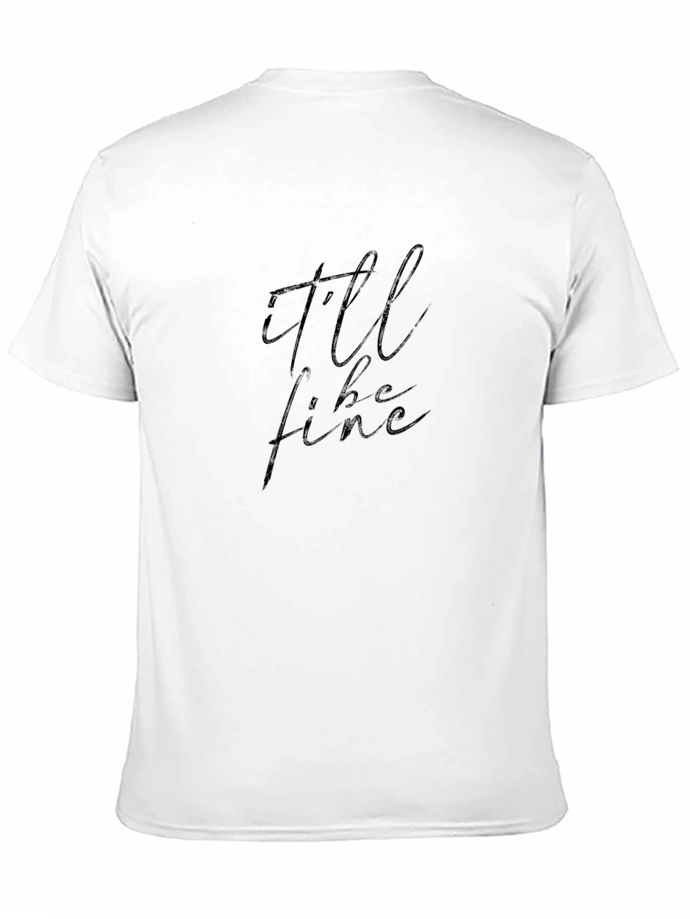 Black I'll Be Fine Graphic Tee - Stylish Comfort view 11