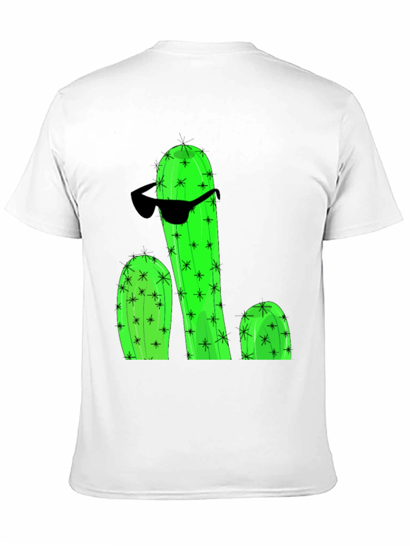 Black Cool Cactus Graphic T-Shirt view 11