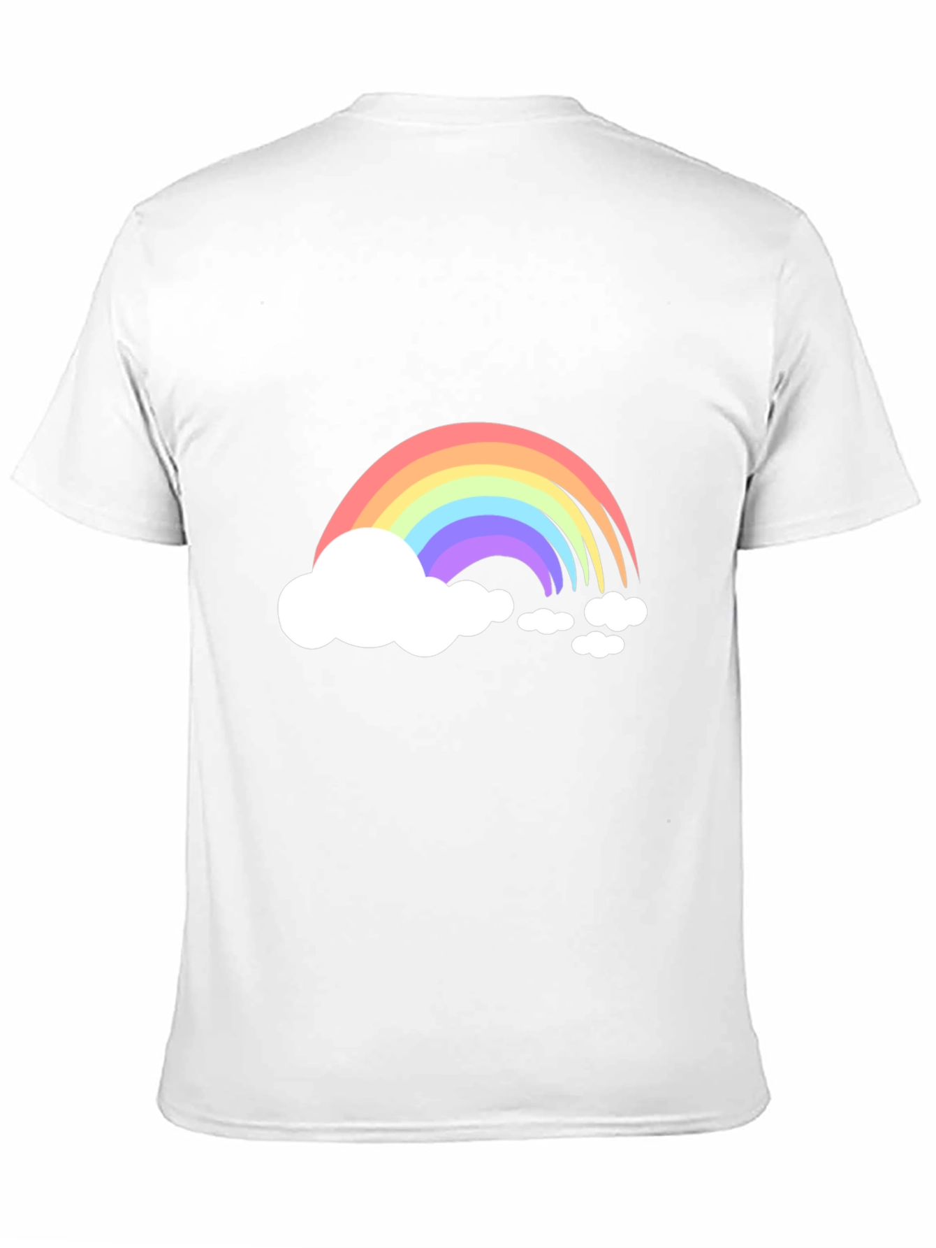 Black Rainbow Cloud Graphic Tee - Black Cotton Blend view 11