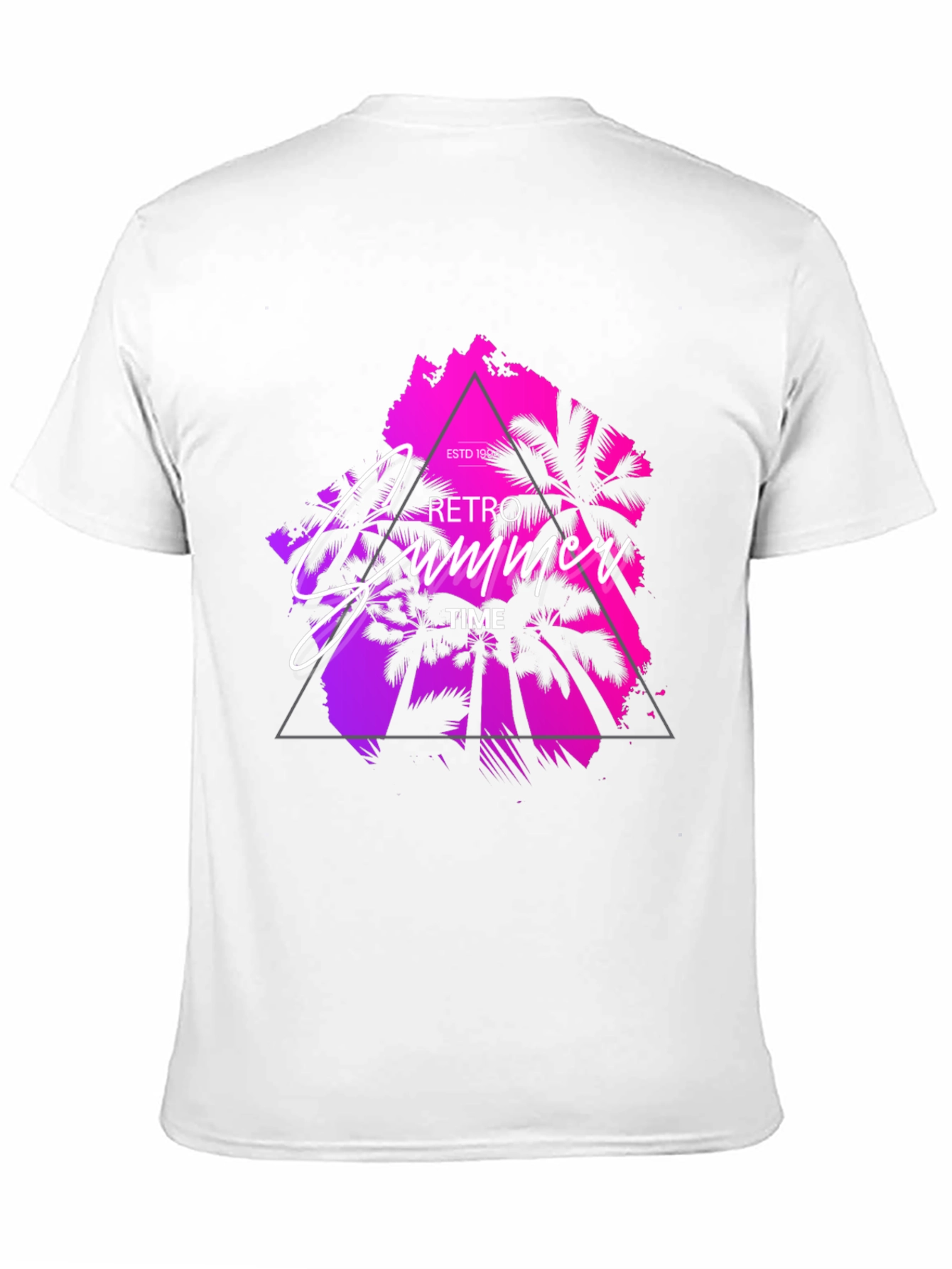 Black Retro Summer Time Graphic Tee view 11