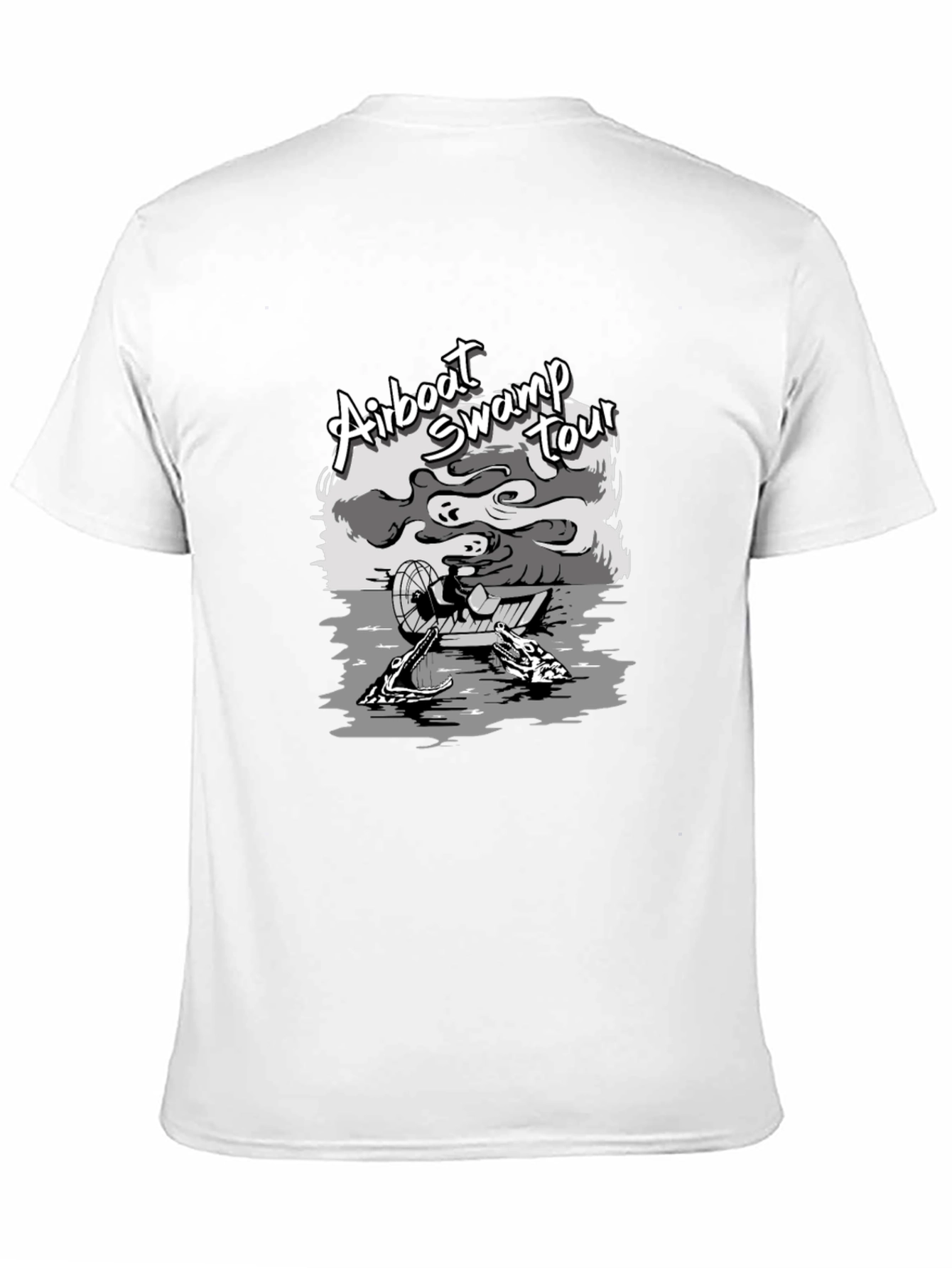 Black Airboat Swamp Tour Graphic Tee - Black view 11
