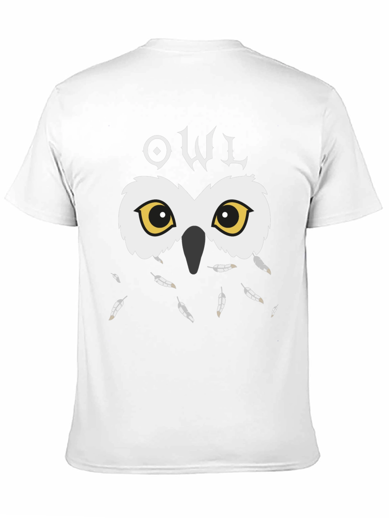 Black Owl Graphic Black T-Shirt - Unique Design view 11