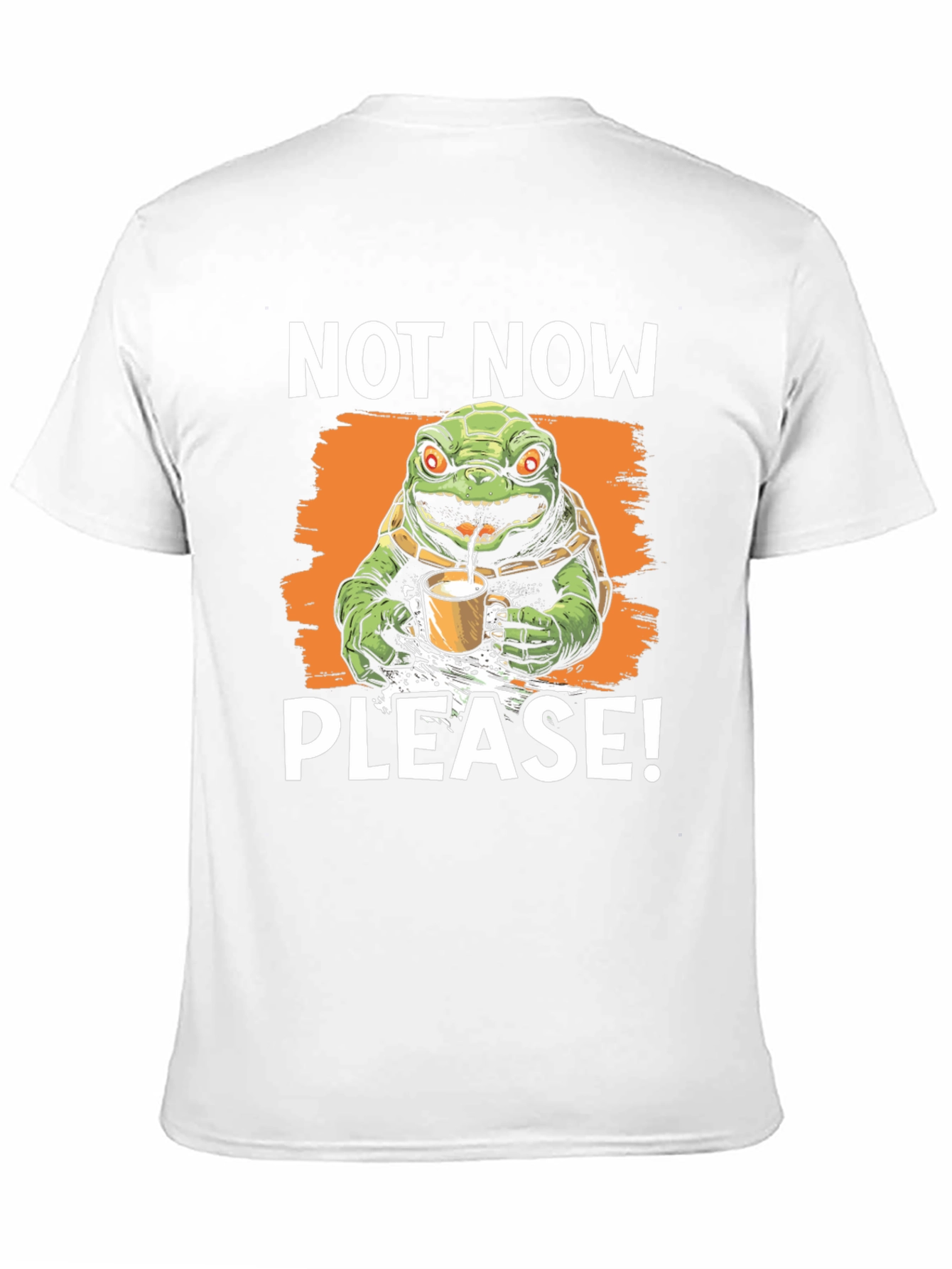 Black Not Now Please! Turtle T-Shirt view 11