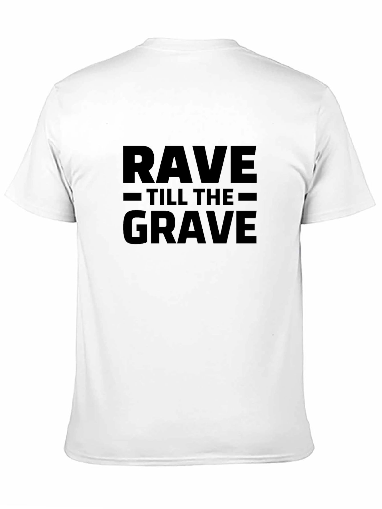 Black Rave Till The Grave Black T-Shirt view 11