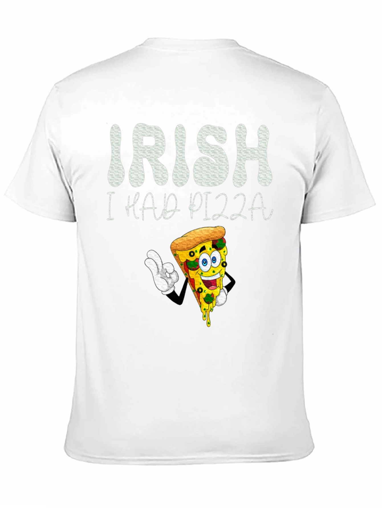 Black Irish I Had Pizza T-Shirt view 11