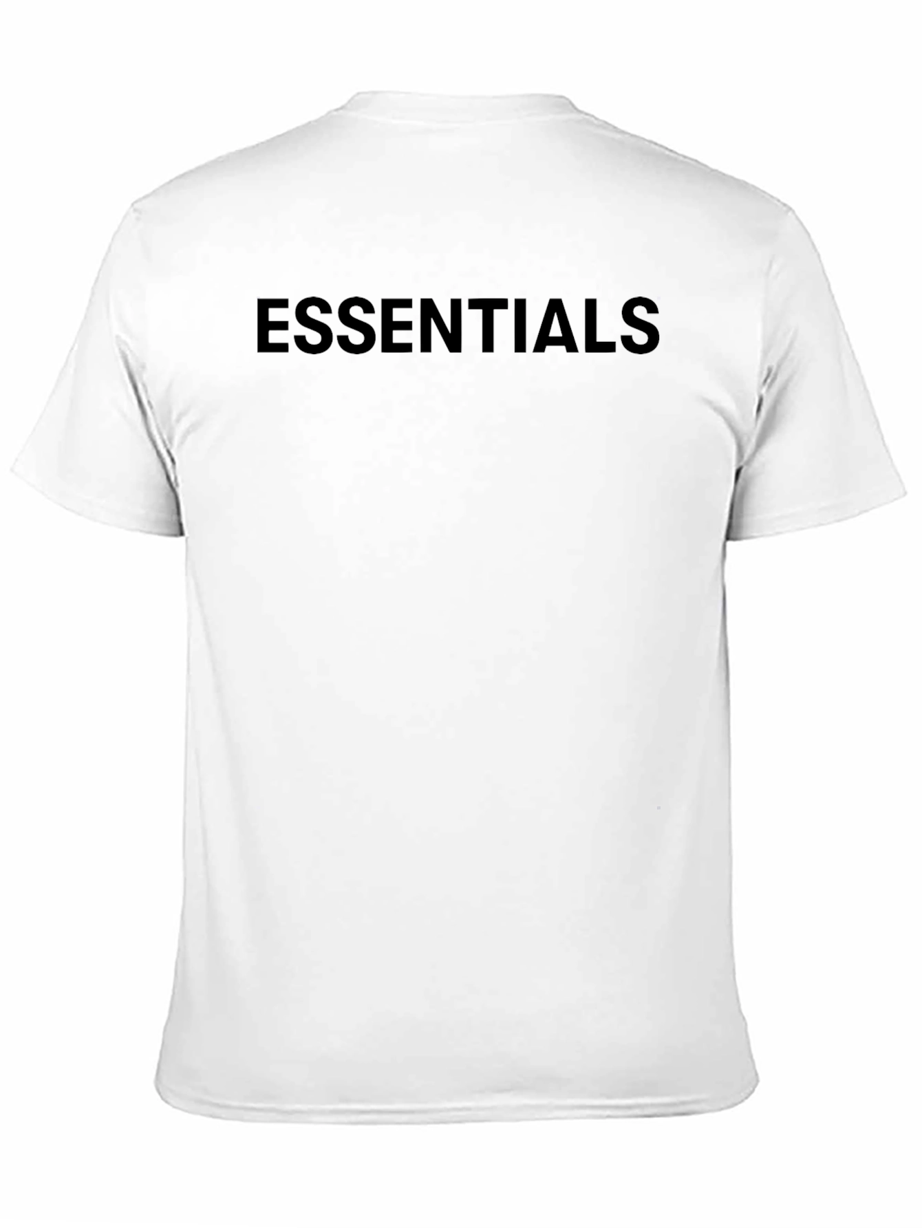Black Essentials Black Crew Neck T-Shirt view 11