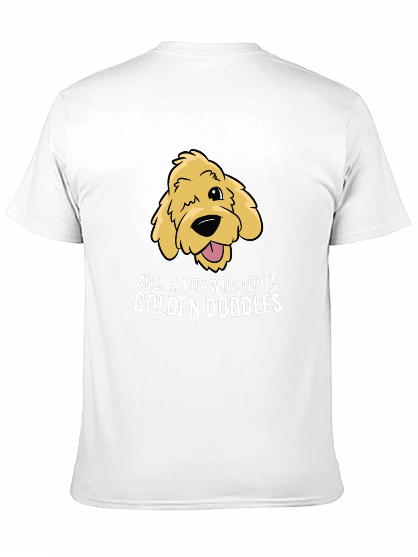 Black Golden Doodle Lover T-Shirt, Boy's Cute Dog Tee view 11