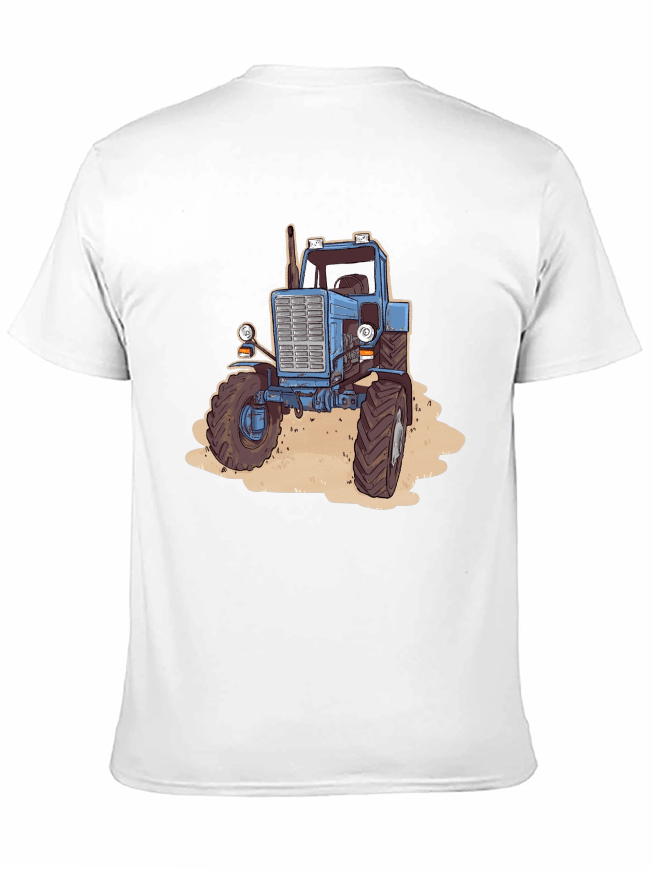 Tractor Graphic Tee - Black Cotton Blend - 11