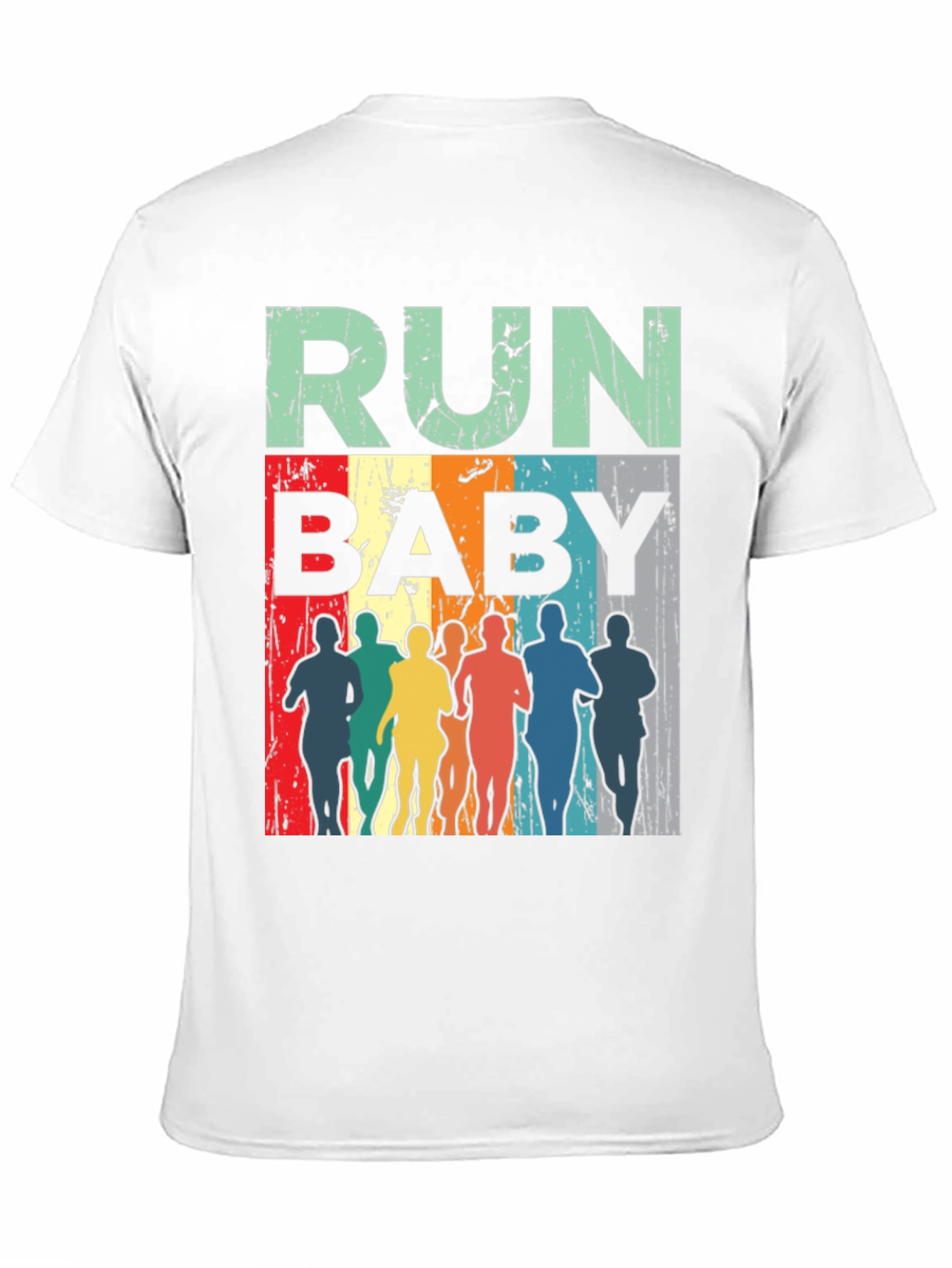 Black Run Baby Vintage Graphic Tee - Unisex view 11