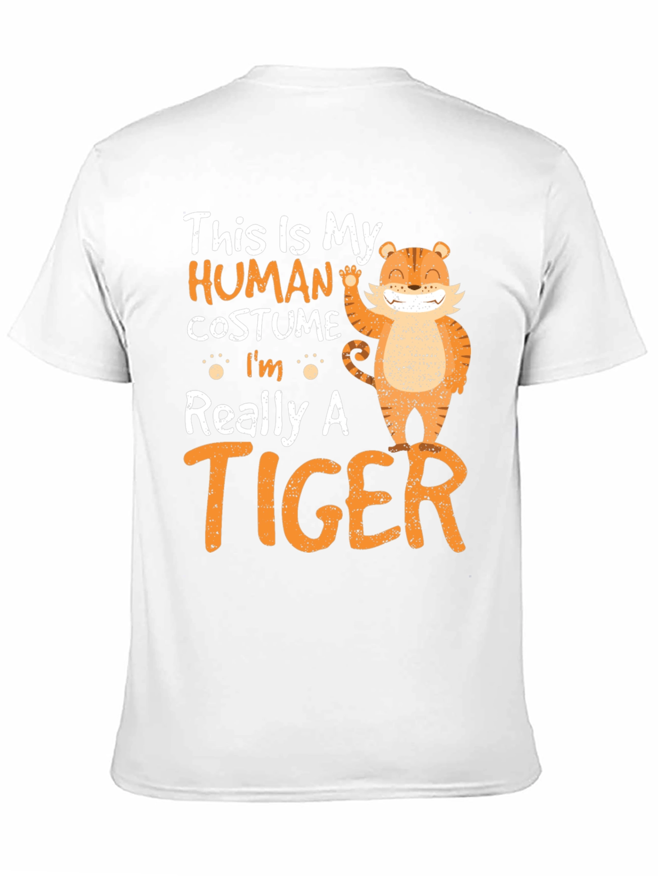 Black Human Costume Tiger T-Shirt view 11