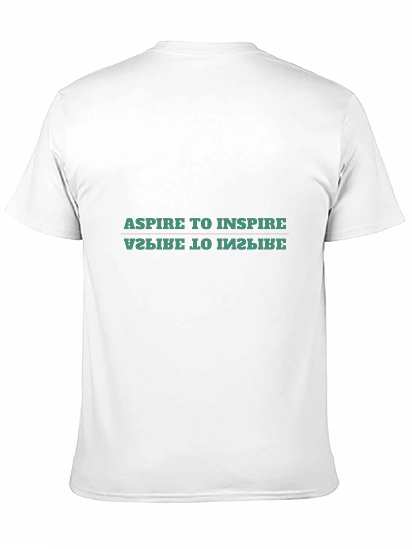 Black Aspire to Inspire T-Shirt - Motivational Black Tee view 11