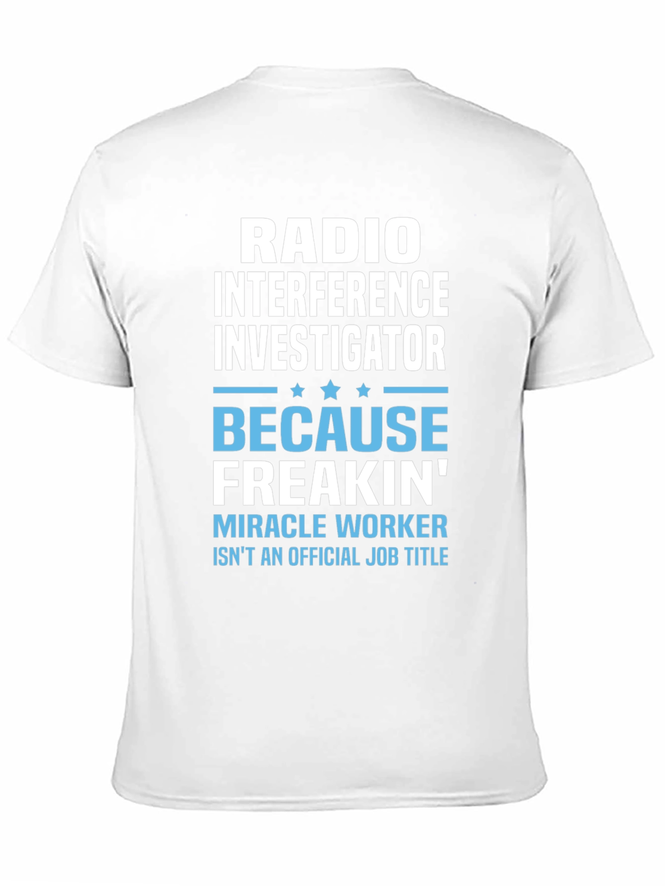 Black Radio Interference Investigator T-Shirt view 11