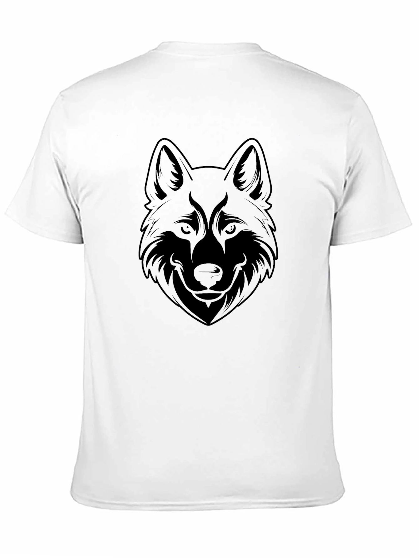 Black Black Wolf Graphic Tee - Men's Casual Style view 11