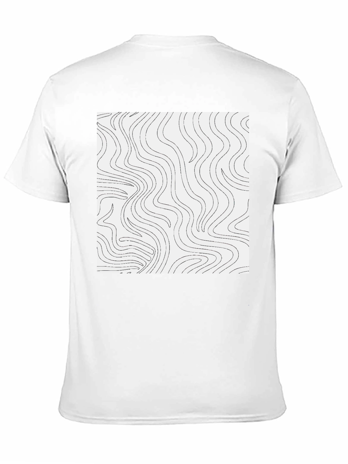 Abstract Lines Graphic Tee - Black - 11