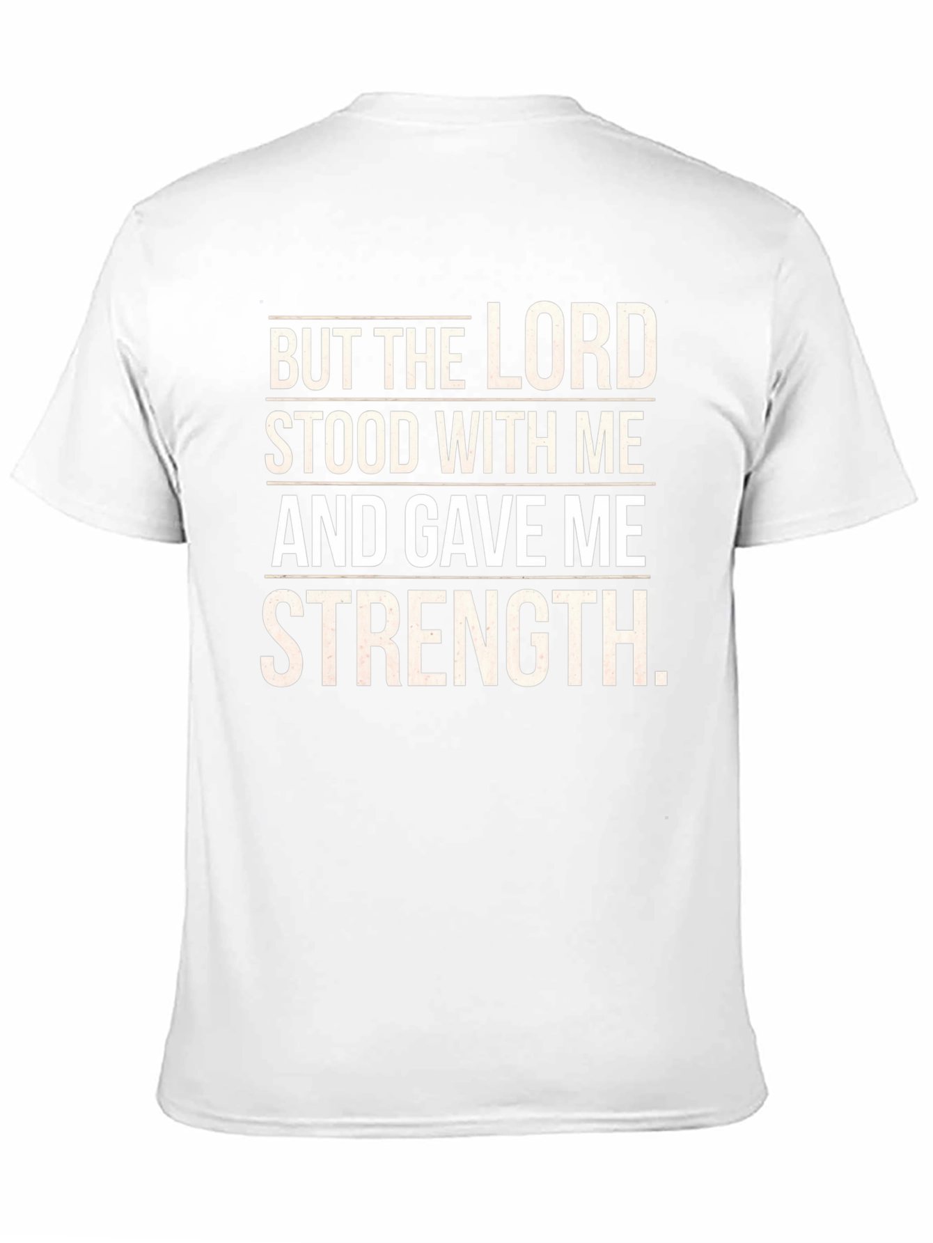 Black The Lord Gave Me Strength Black T-Shirt view 11