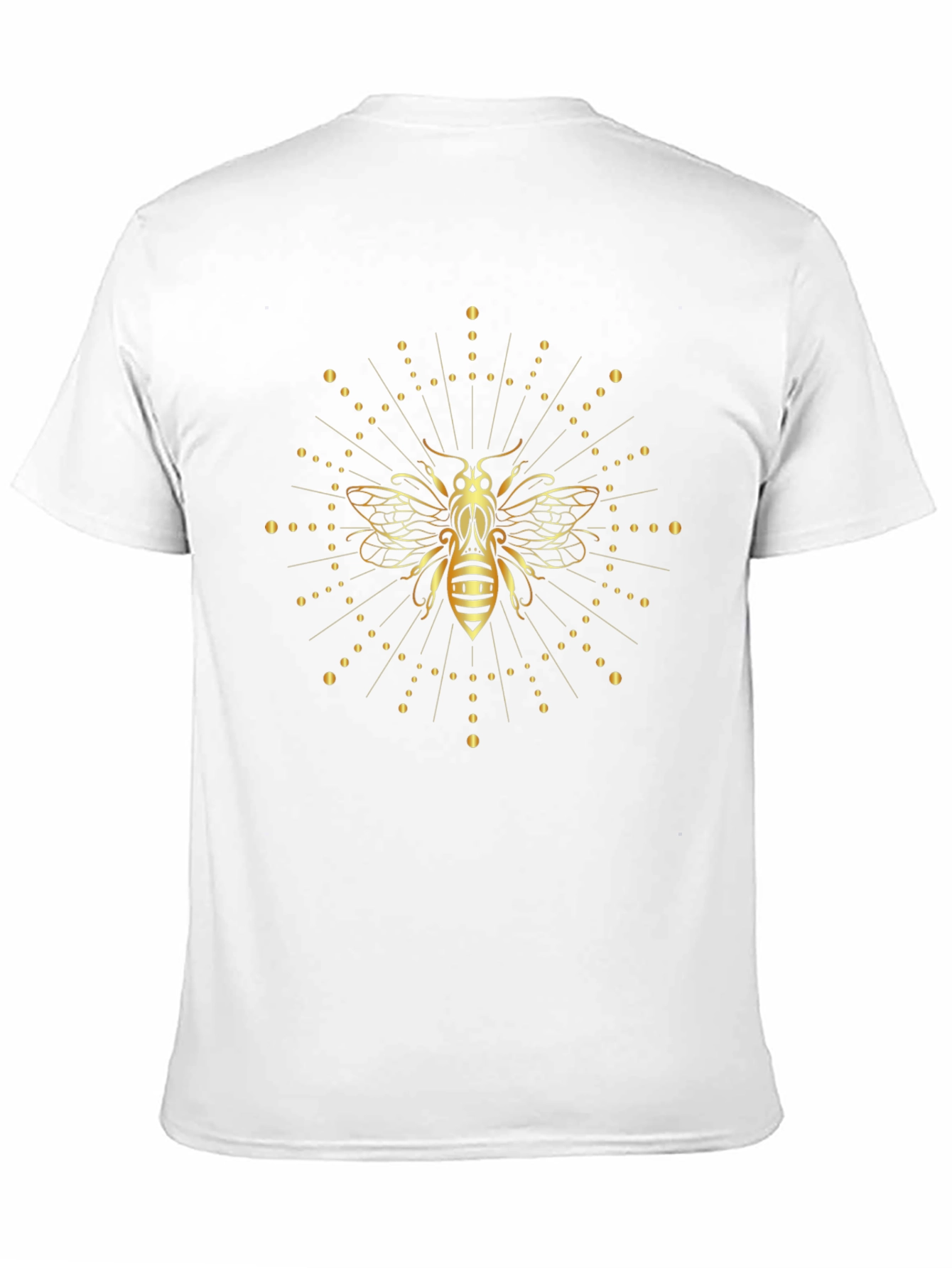 Black Golden Bee Graphic Tee - Black view 11