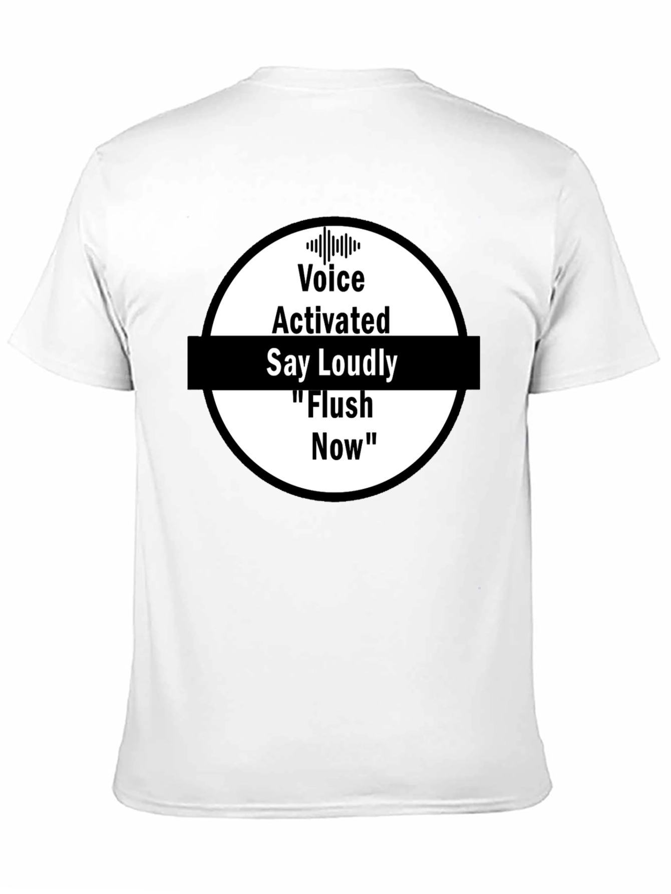 Black Voice Activated Flush Now T-Shirt - Black view 11
