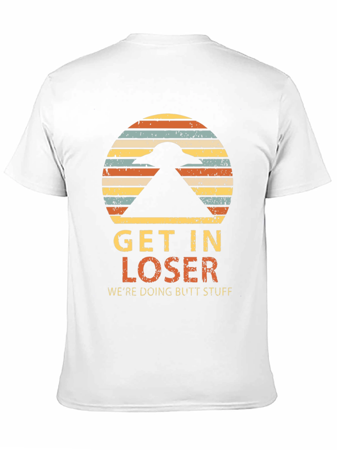 Black Get In Loser Alien T-Shirt view 11