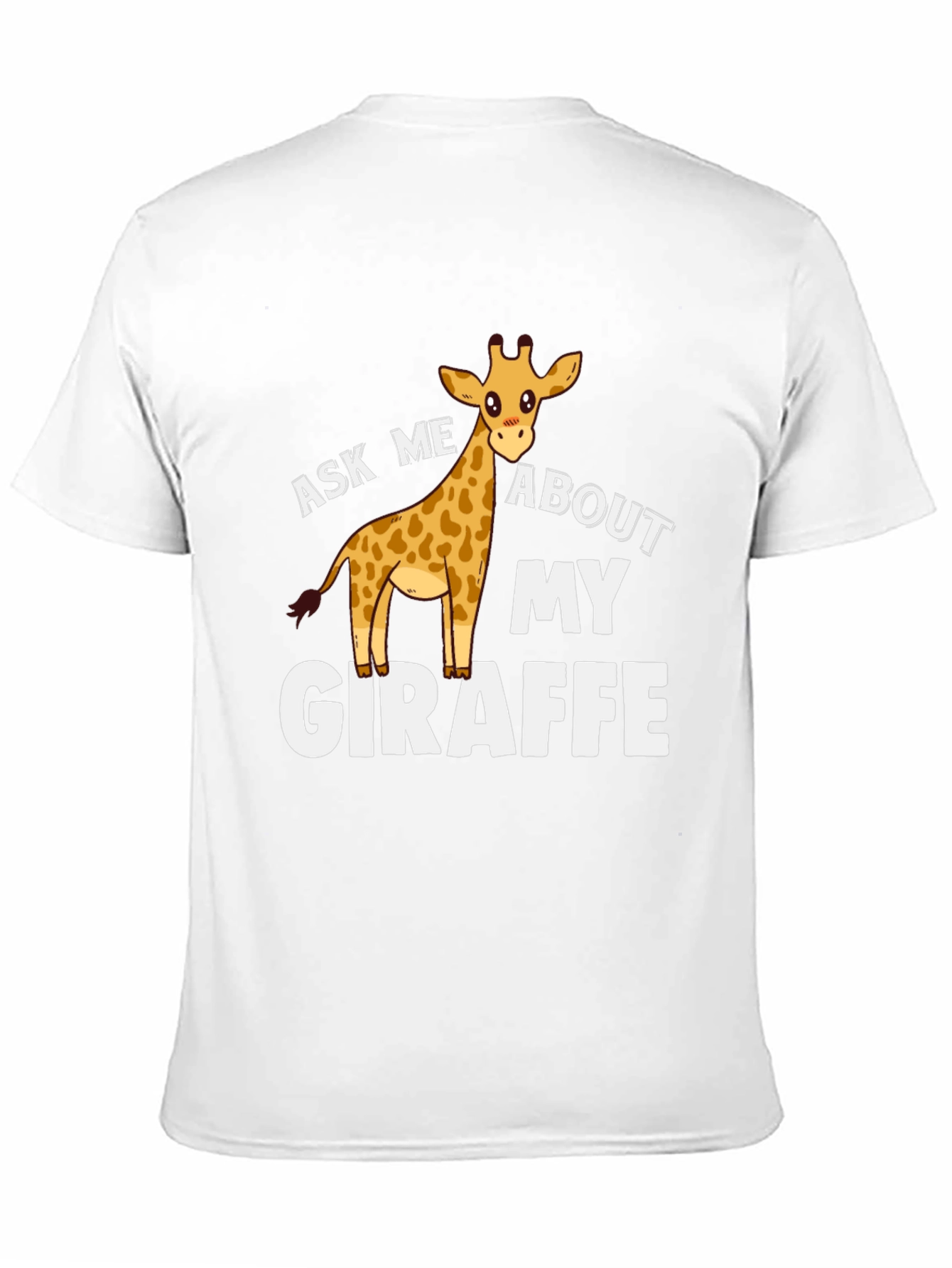 Black Ask Me About My Giraffe Graphic Tee view 11